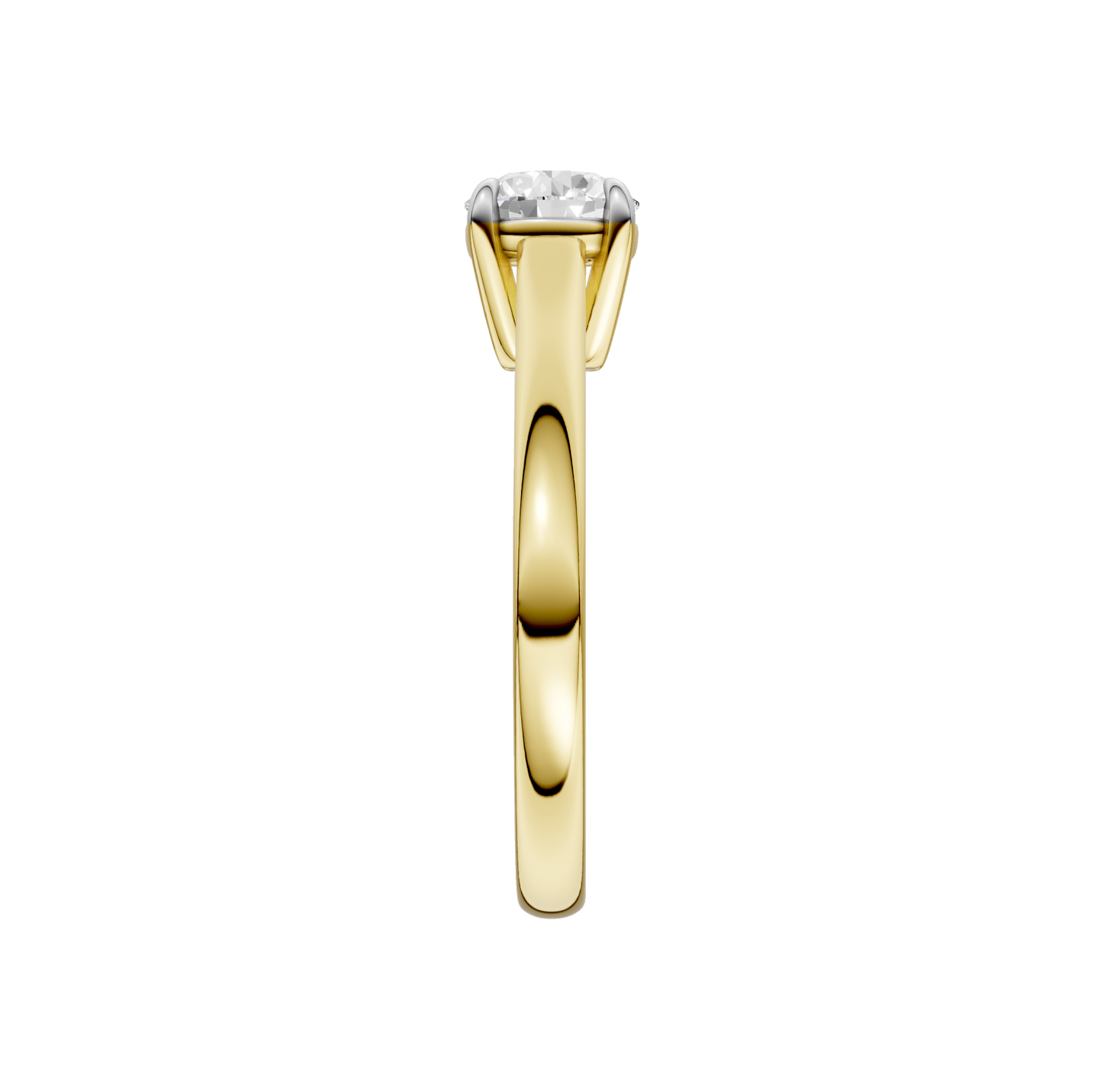 1.00ct Round Certified Solitaire Lab Diamond Ring