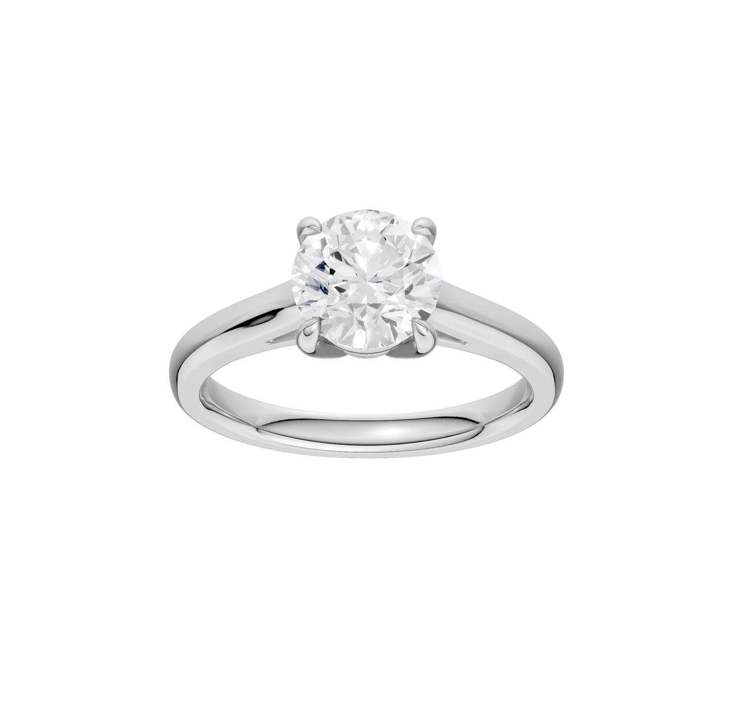 1.50ct Round Certified Solitaire Lab Diamond Ring