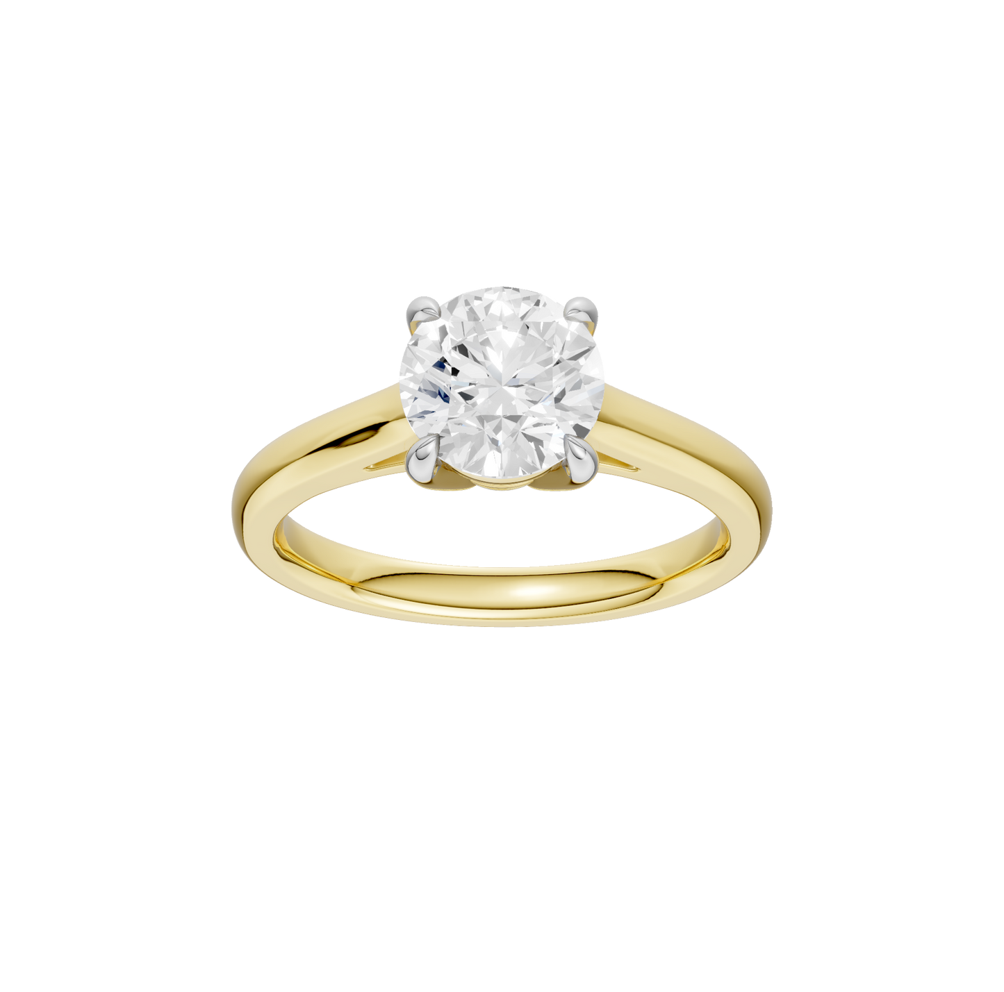 1.50ct Round Certified Solitaire Lab Diamond Ring