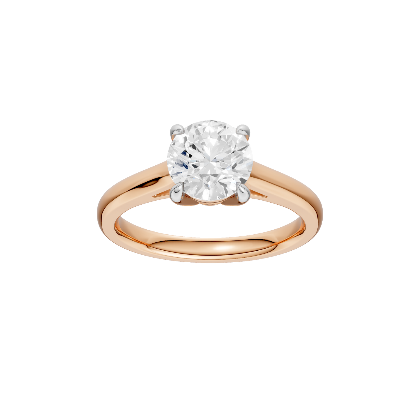 1.50ct Round Certified Solitaire Lab Diamond Ring