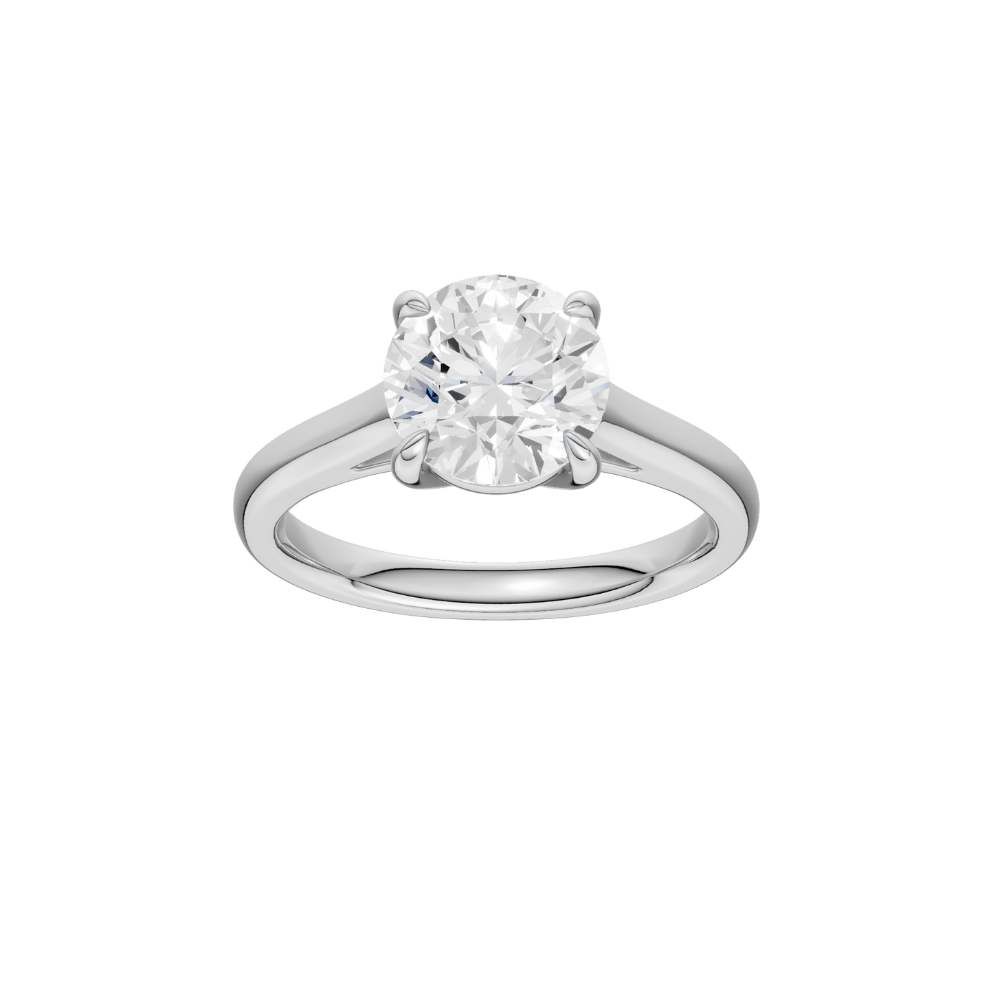 2.00ct Round Certified Solitaire Lab Diamond Ring