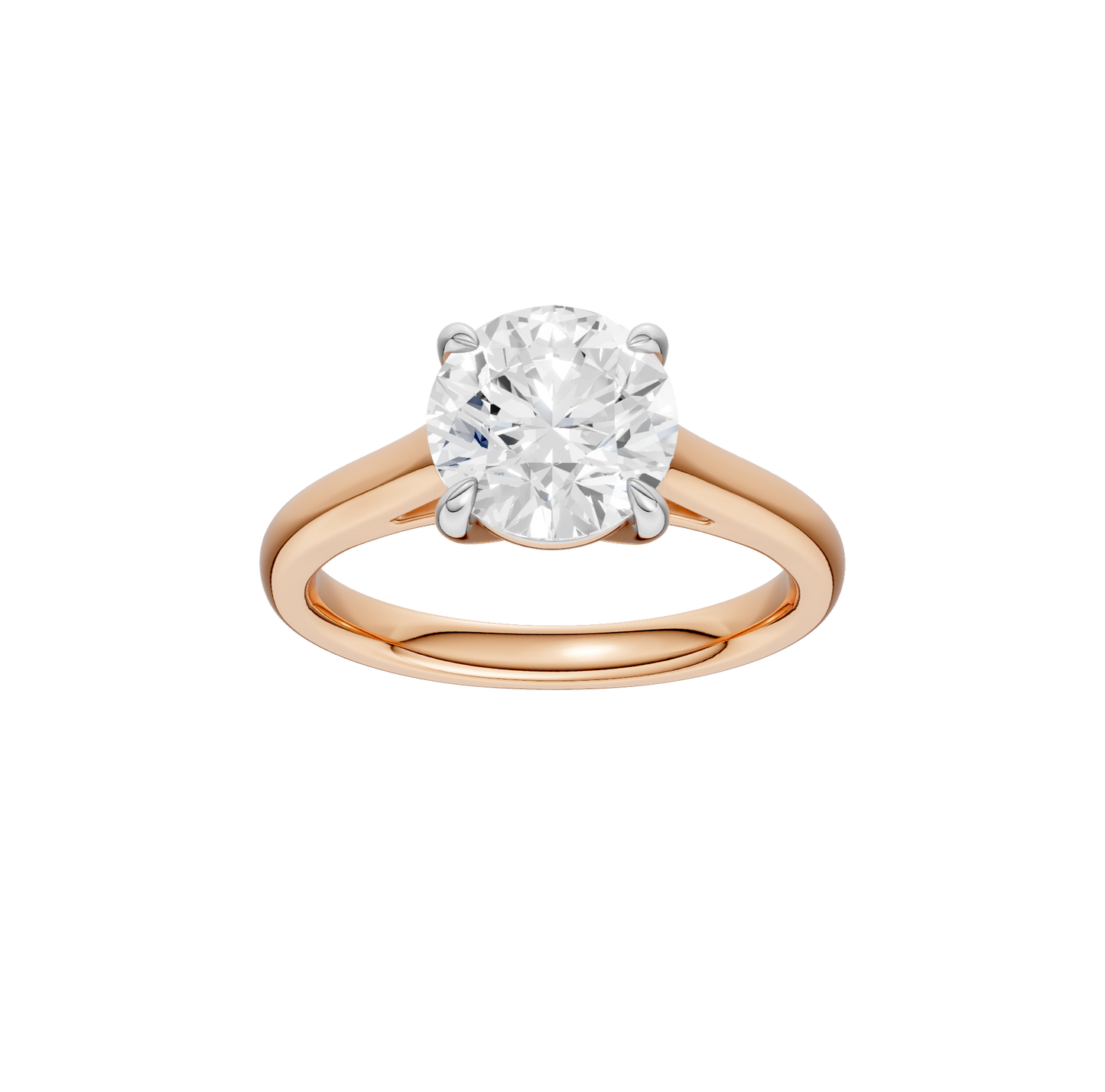 2.00ct Round Certified Solitaire Lab Diamond Ring