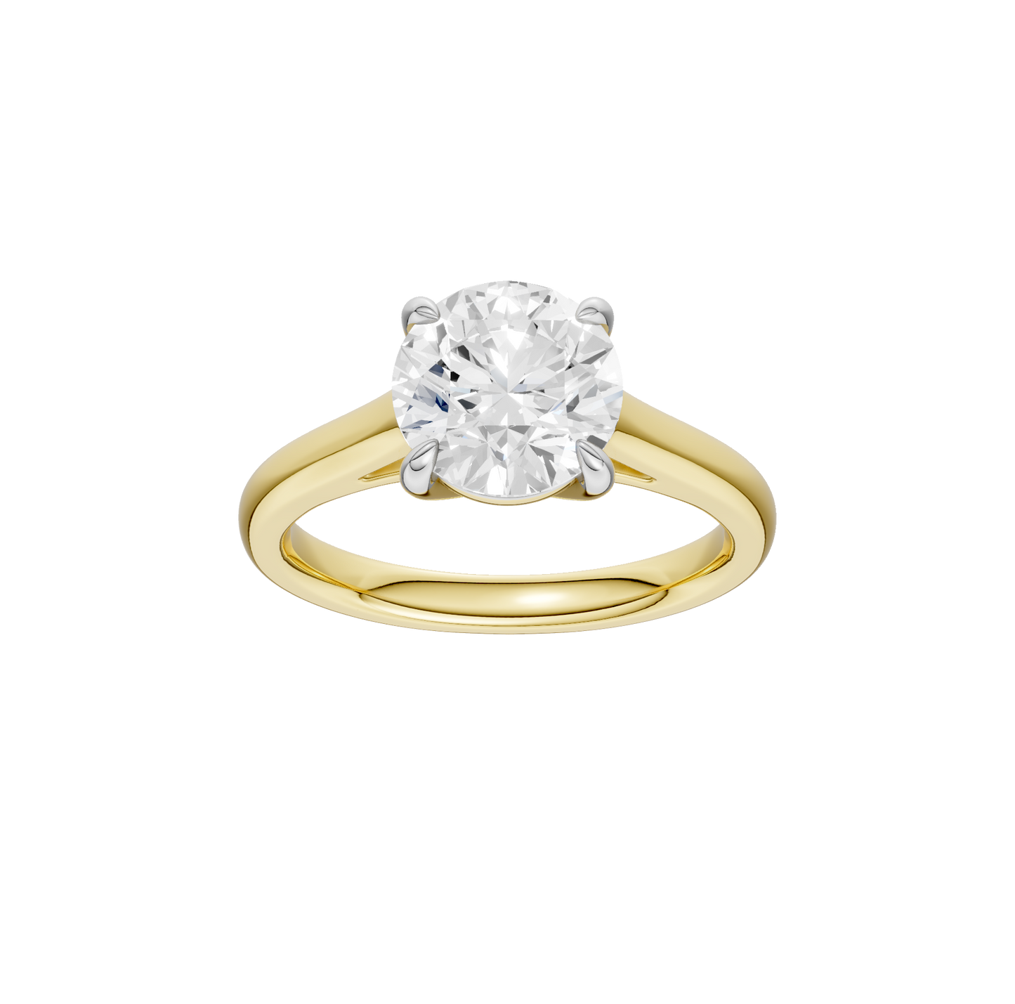 2.00ct Round Certified Solitaire Lab Diamond Ring