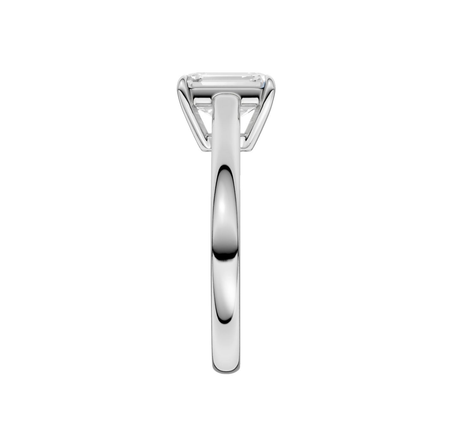 1.00ct Radiant Certified Solitaire Lab Diamond Ring