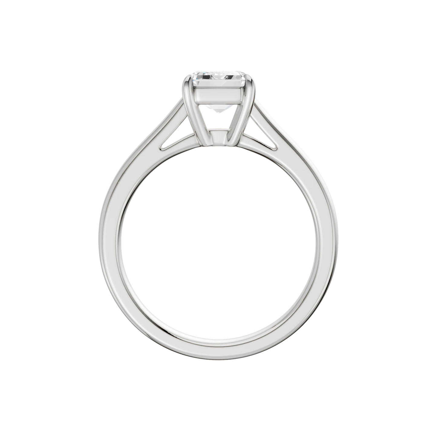 1.00ct Radiant Certified Solitaire Lab Diamond Ring