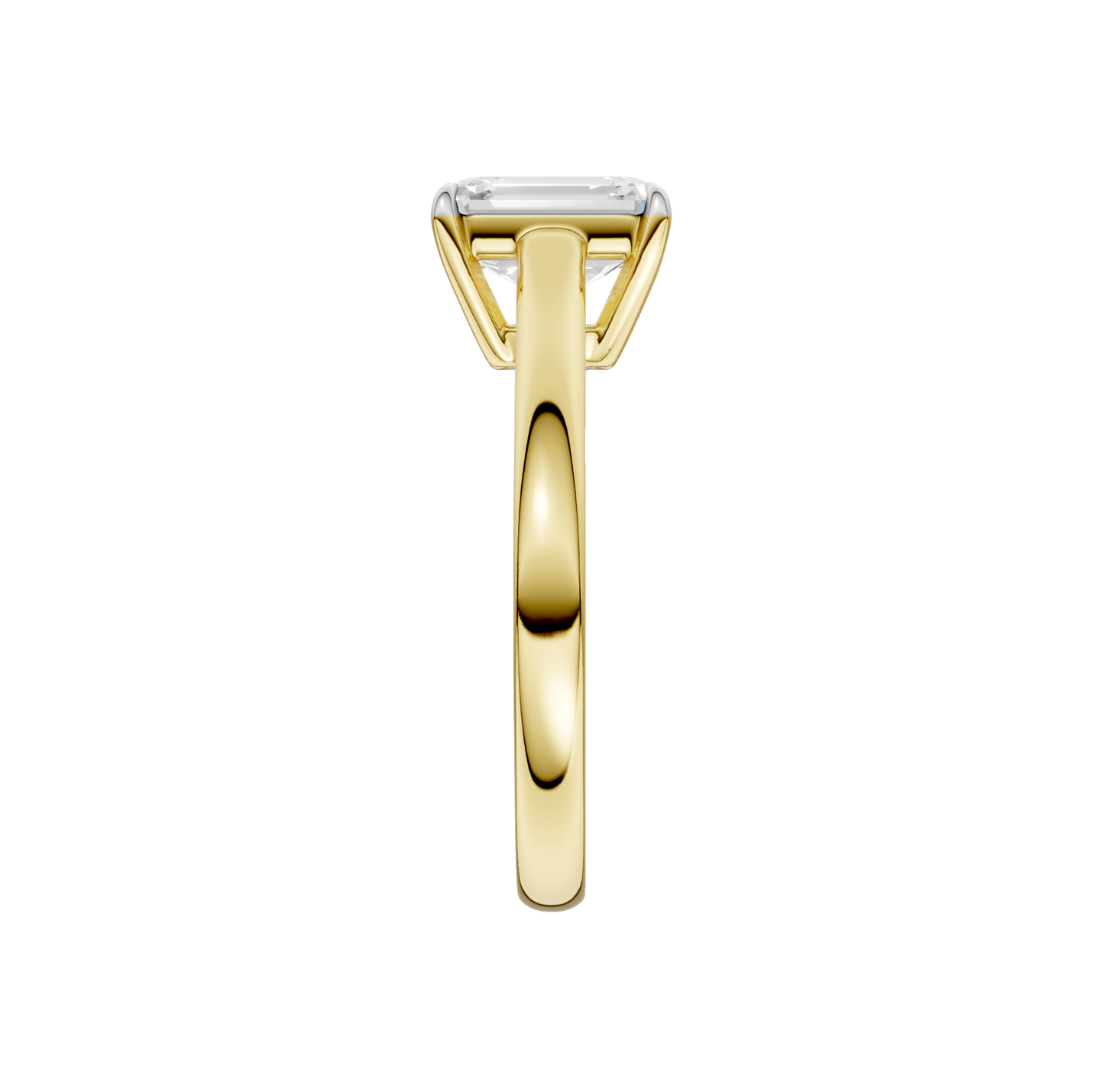 1.00ct Radiant Certified Solitaire Lab Diamond Ring