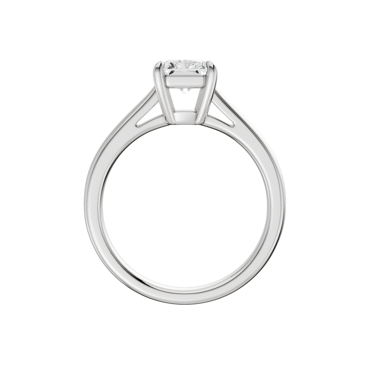 1.50ct Radiant Certified Solitaire Lab Diamond Ring
