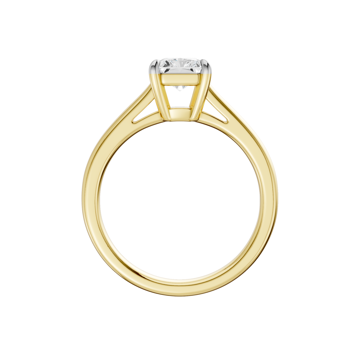 1.50ct Radiant Certified Solitaire Lab Diamond Ring