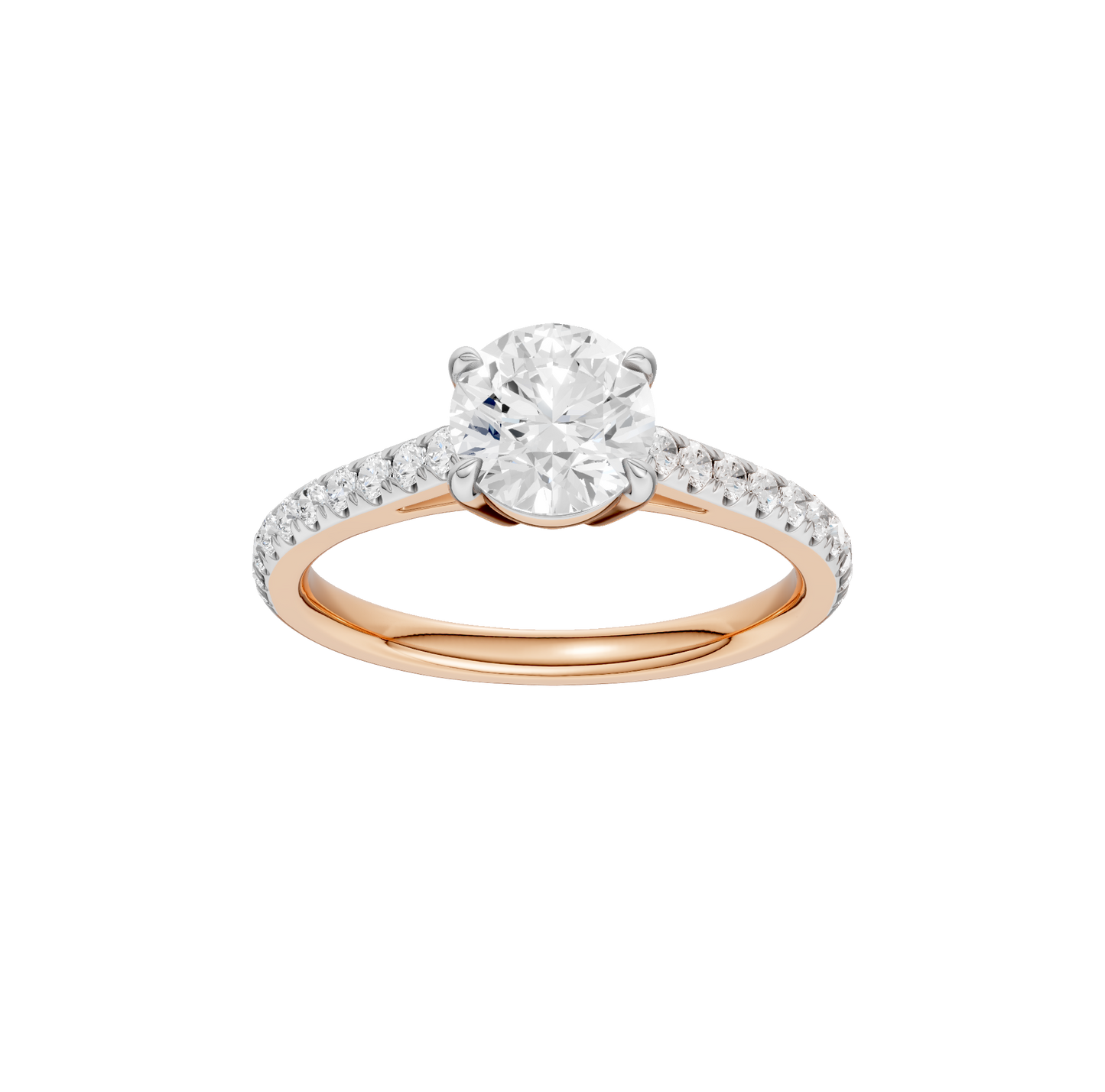 1.25ct Round Certified Solitaire Lab Diamond Ring