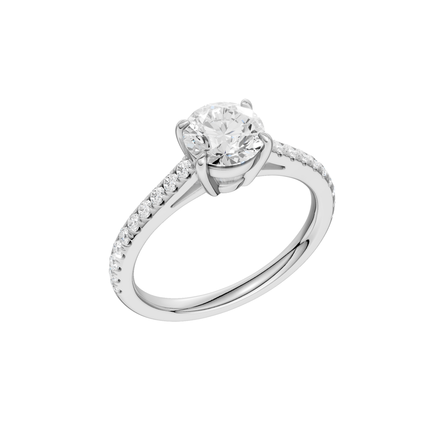 1.25ct Round Certified Solitaire Lab Diamond Ring