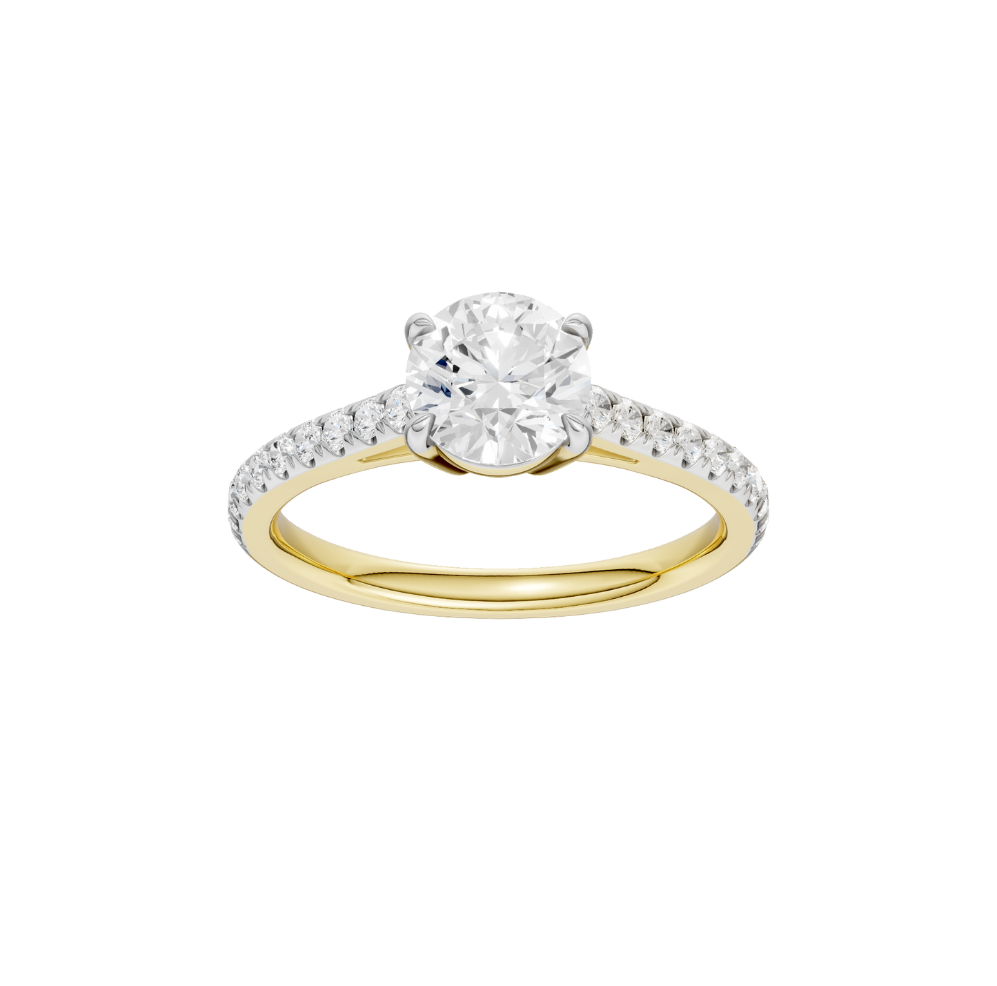 1.25ct Round Certified Solitaire Lab Diamond Ring