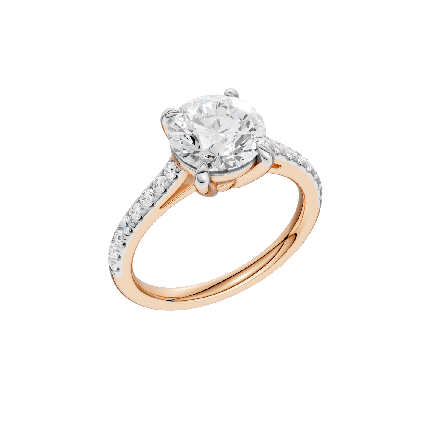 2.25ct Round Certified Solitaire Lab Diamond Ring