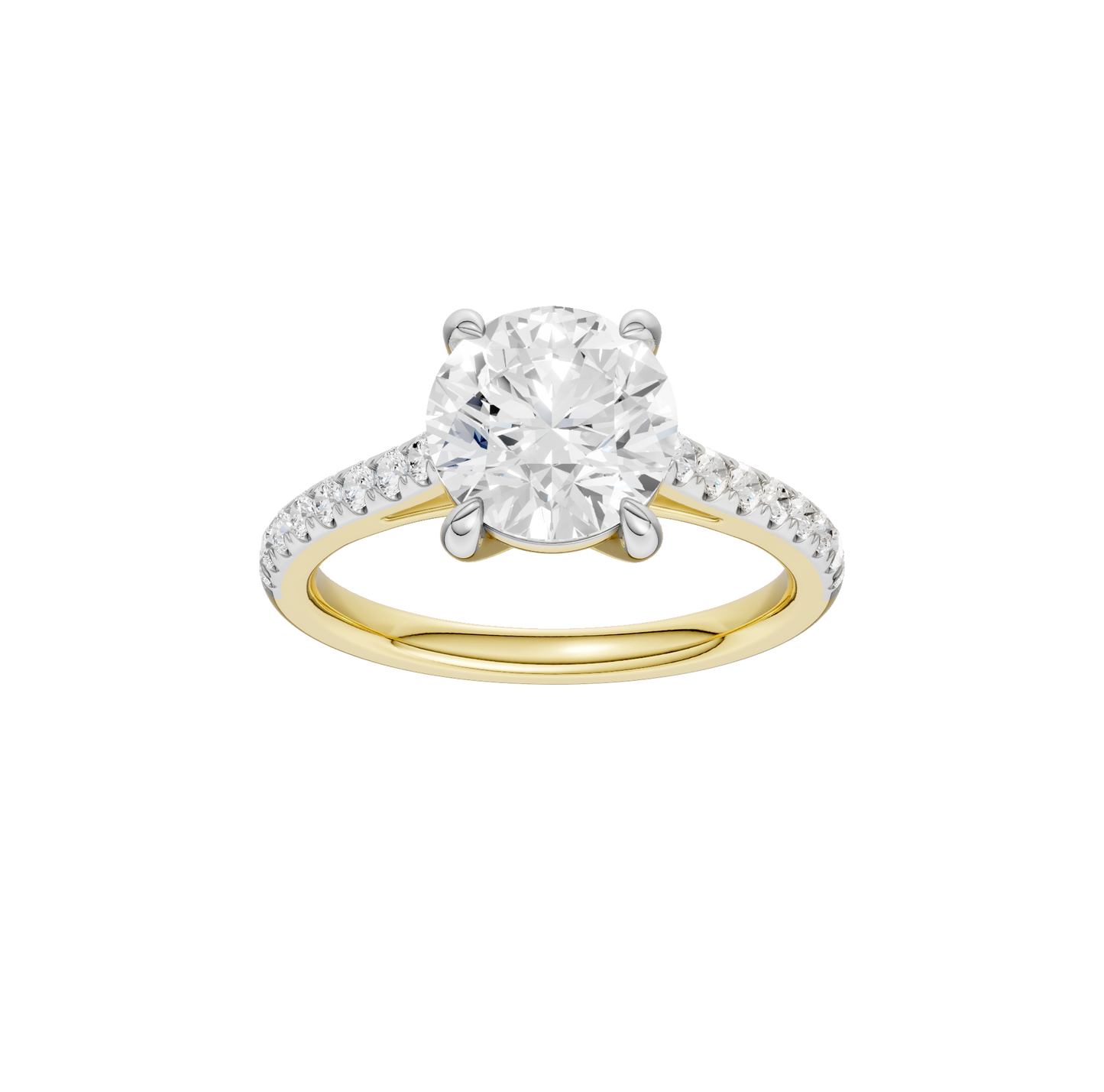 2.25ct Round Certified Solitaire Lab Diamond Ring