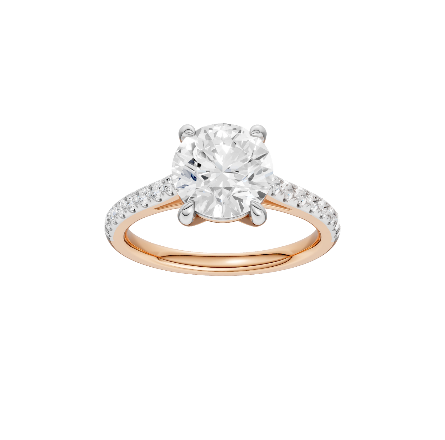 2.25ct Round Certified Solitaire Lab Diamond Ring