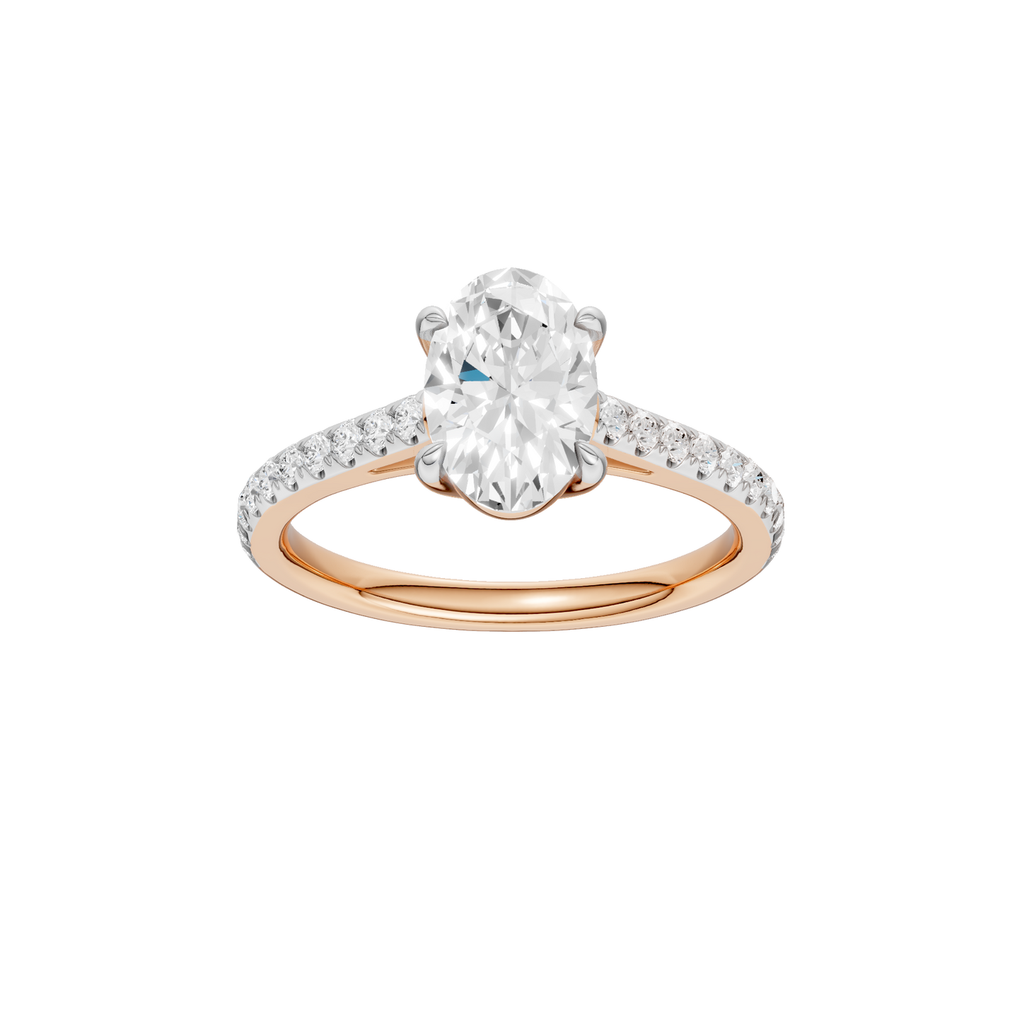 1.25ct Oval Certified Solitaire Lab Diamond Ring