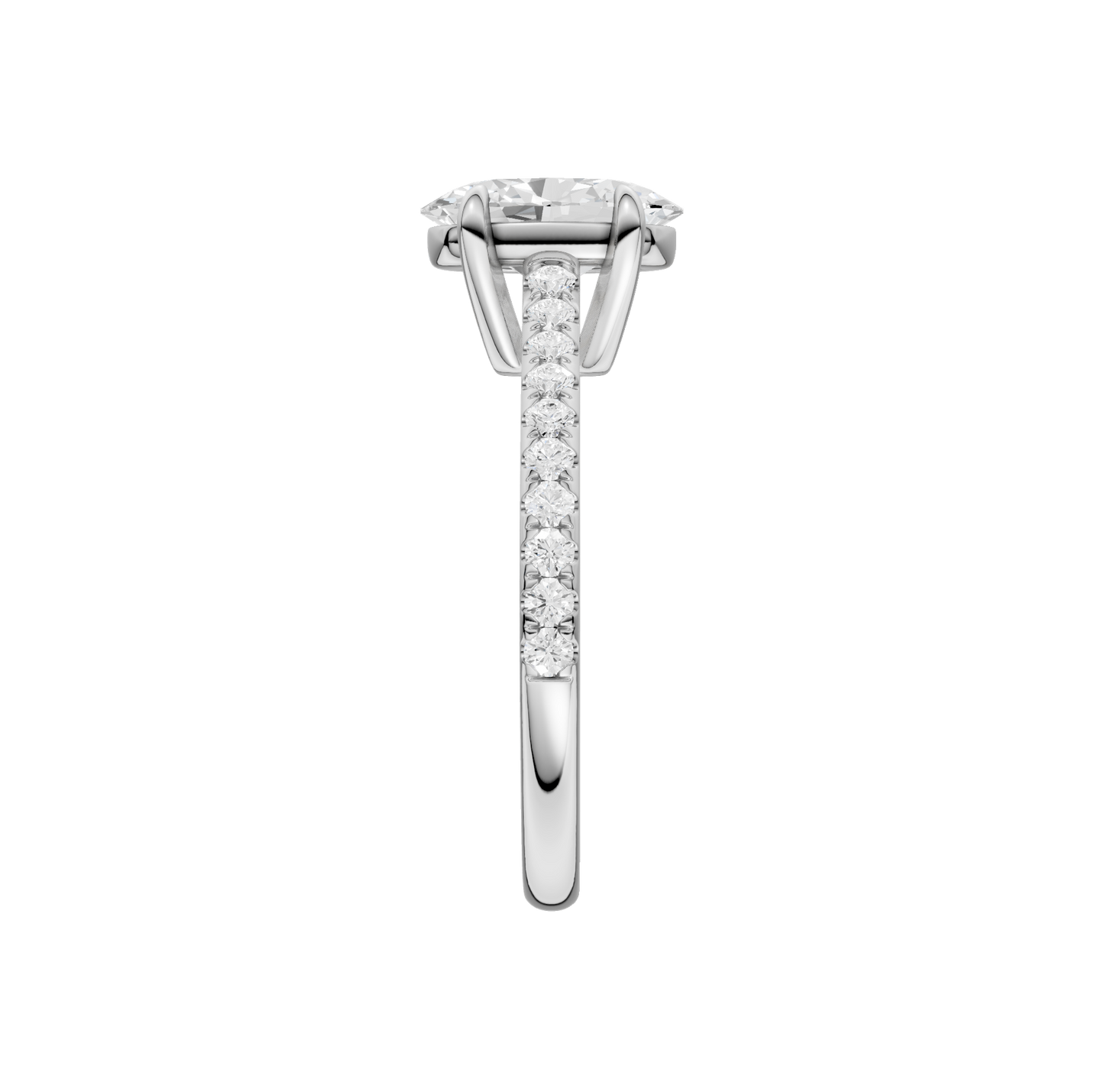 1.25ct Oval Certified Solitaire Lab Diamond Ring