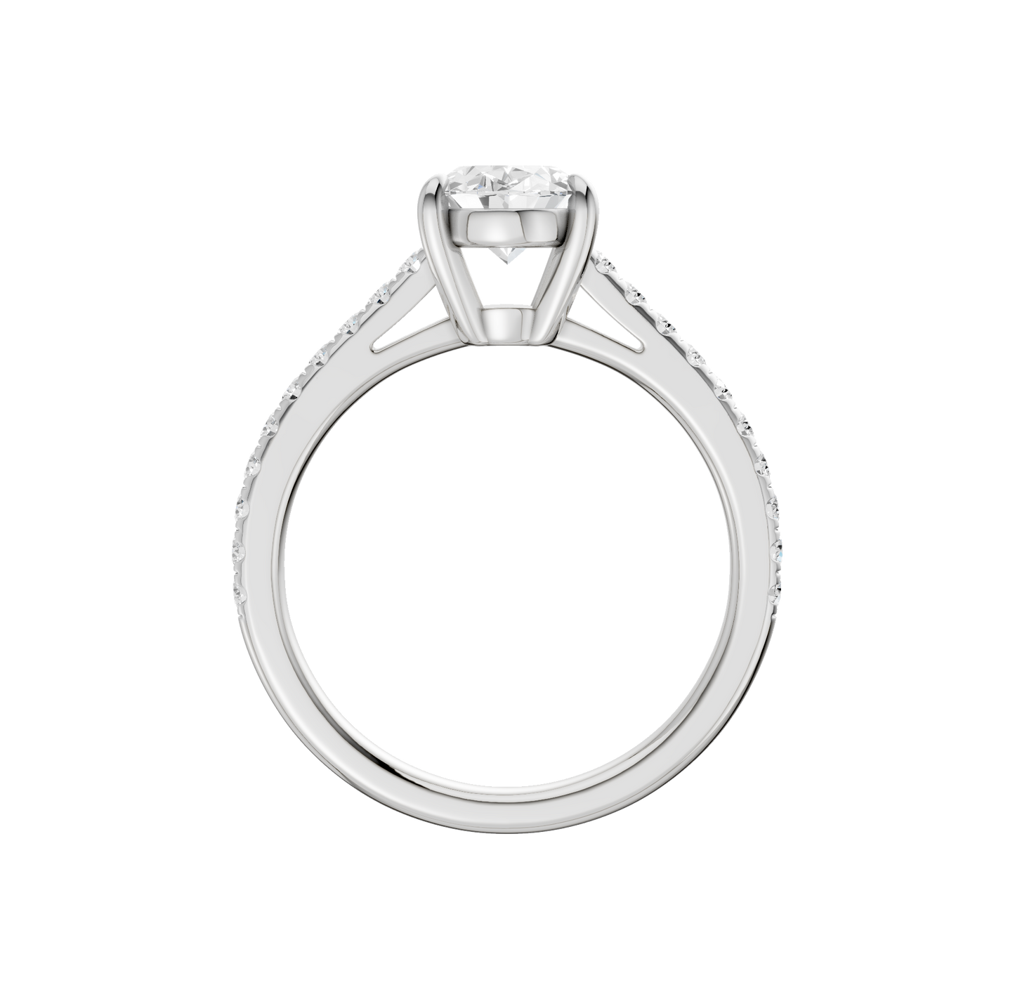 1.25ct Oval Certified Solitaire Lab Diamond Ring