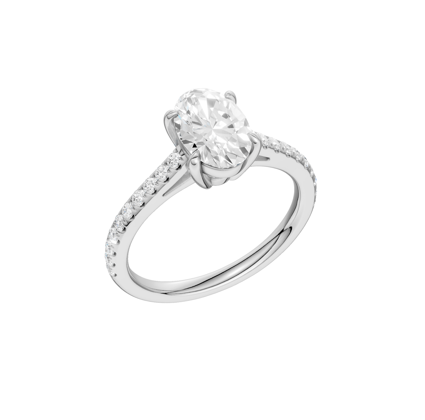 1.25ct Oval Certified Solitaire Lab Diamond Ring