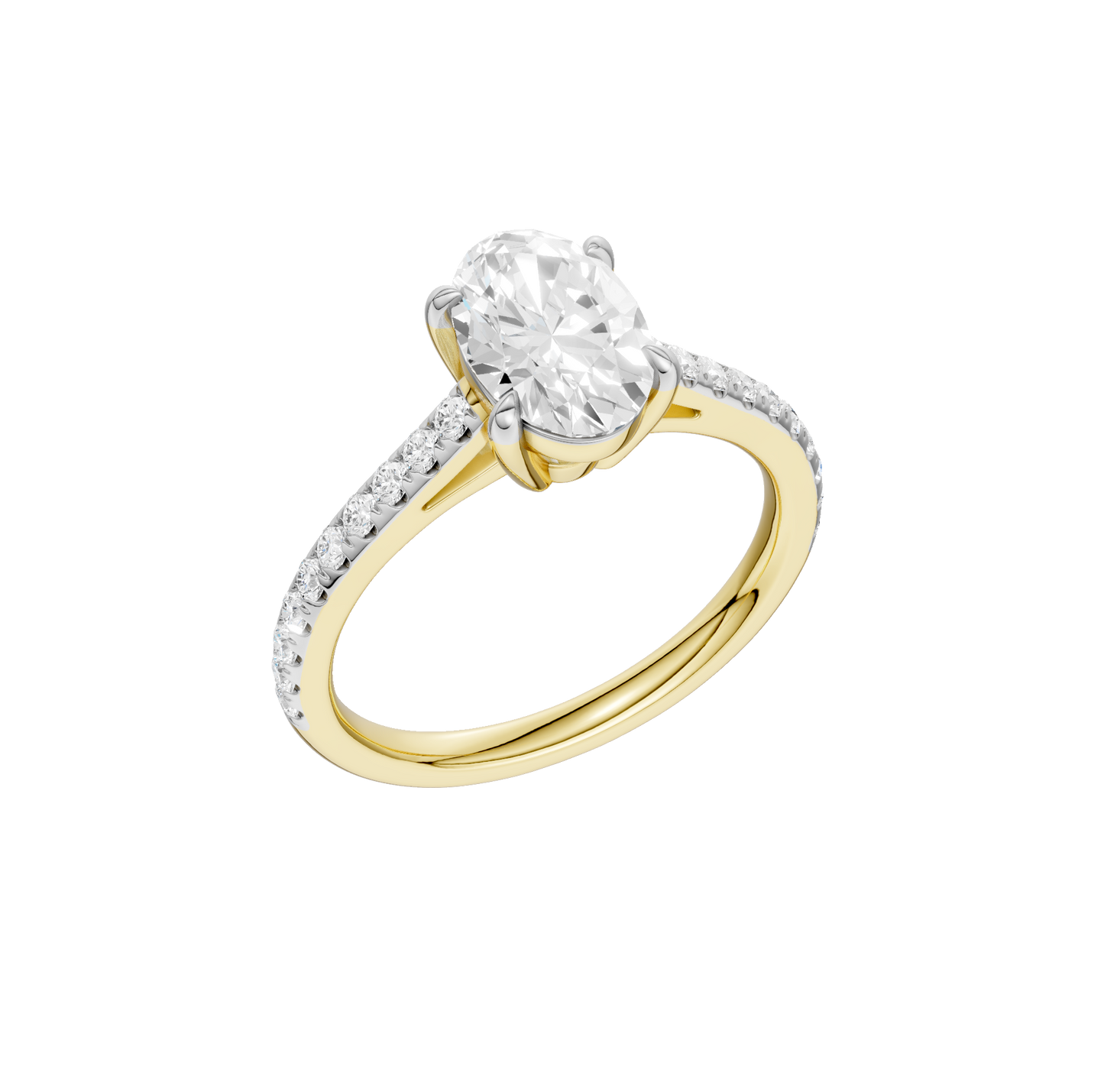 1.25ct Oval Certified Solitaire Lab Diamond Ring