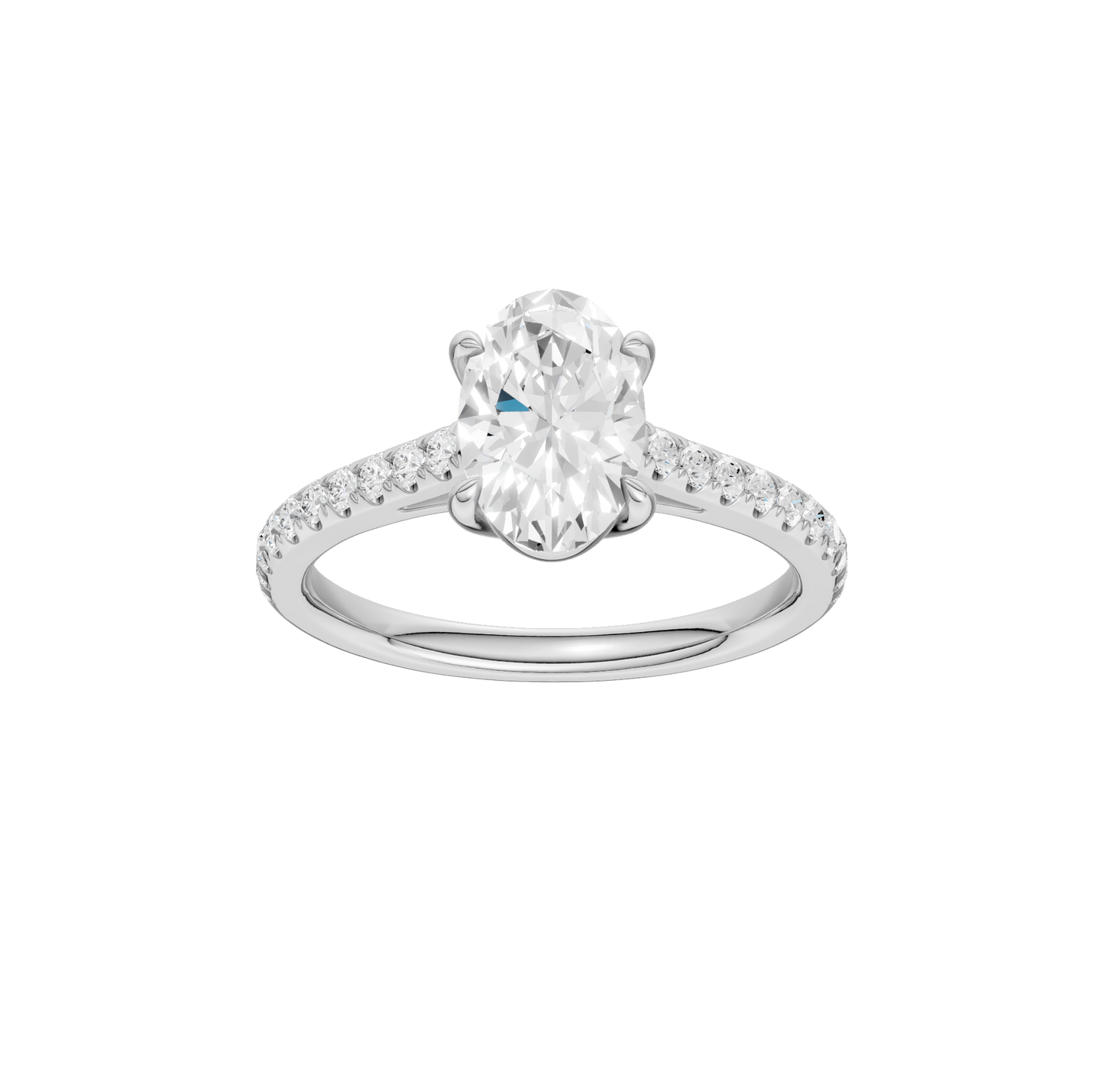 1.25ct Oval Certified Solitaire Lab Diamond Ring