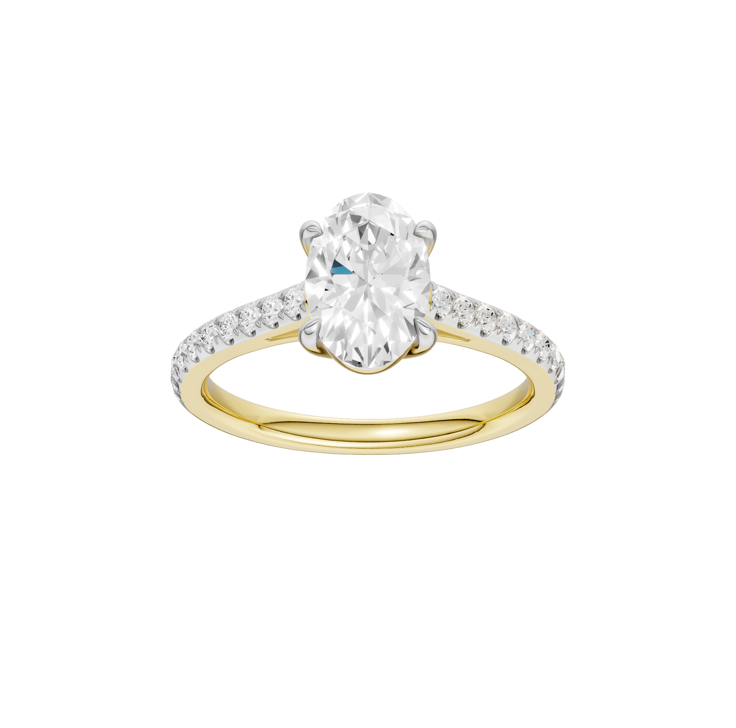 1.25ct Oval Certified Solitaire Lab Diamond Ring