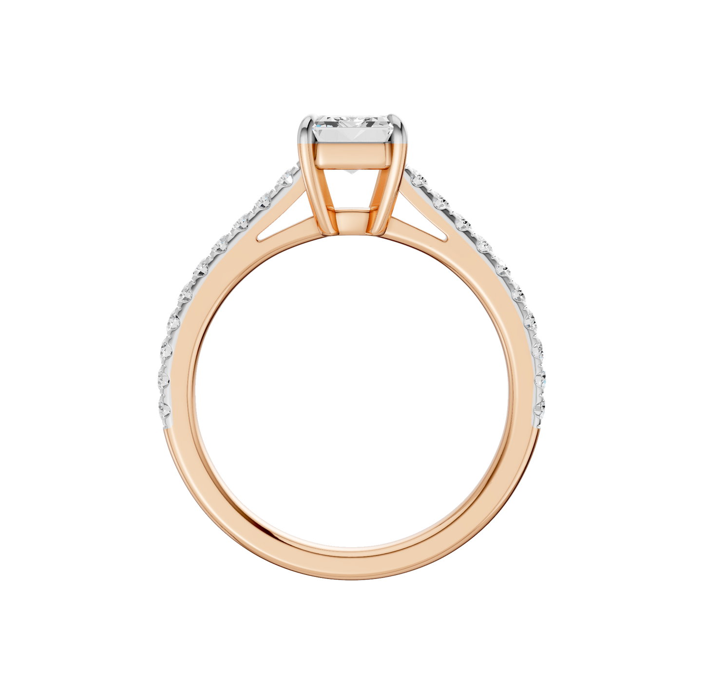 1.25ct Emerald Certified Solitaire Lab Diamond Ring