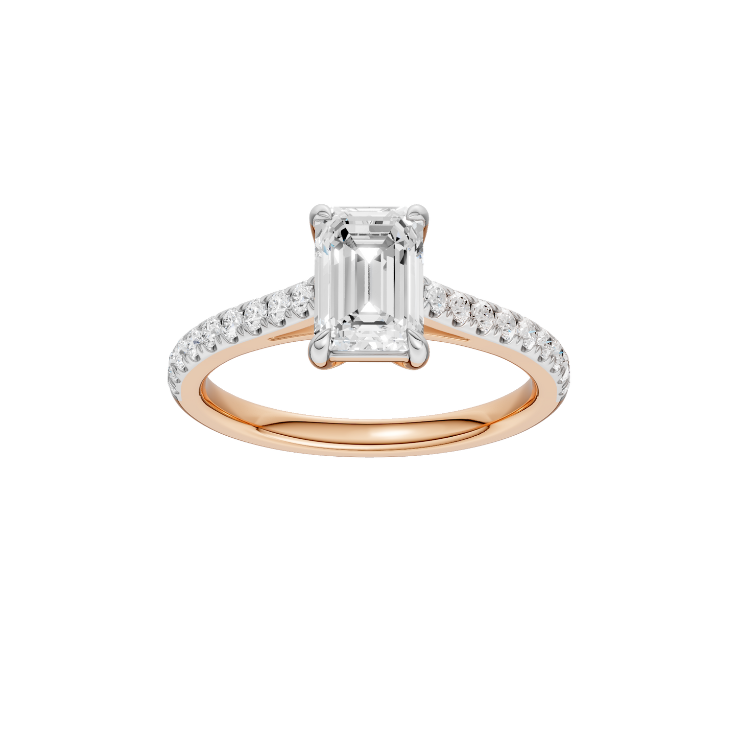 1.75ct Emerald Certified Lab Diamond Ring