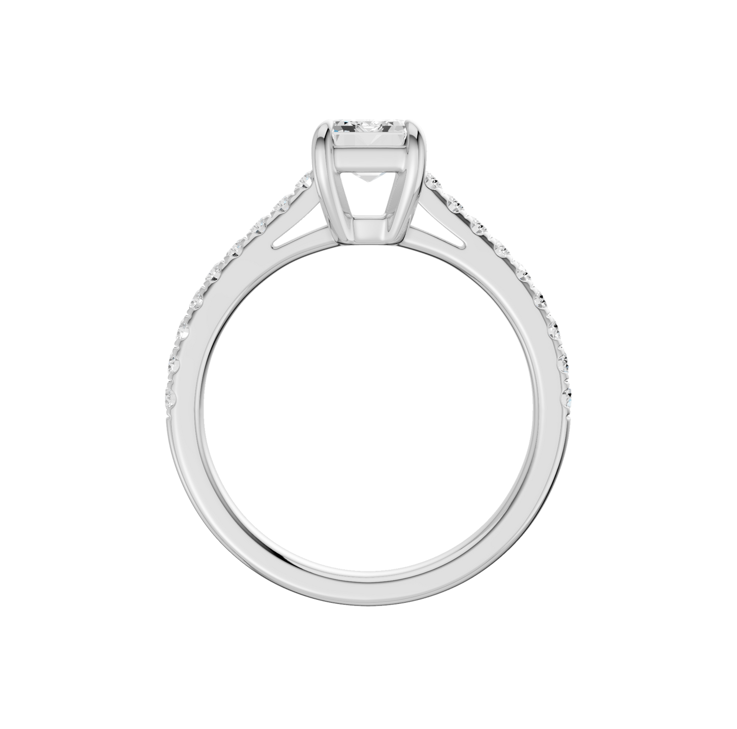 1.75ct Emerald Certified Lab Diamond Ring