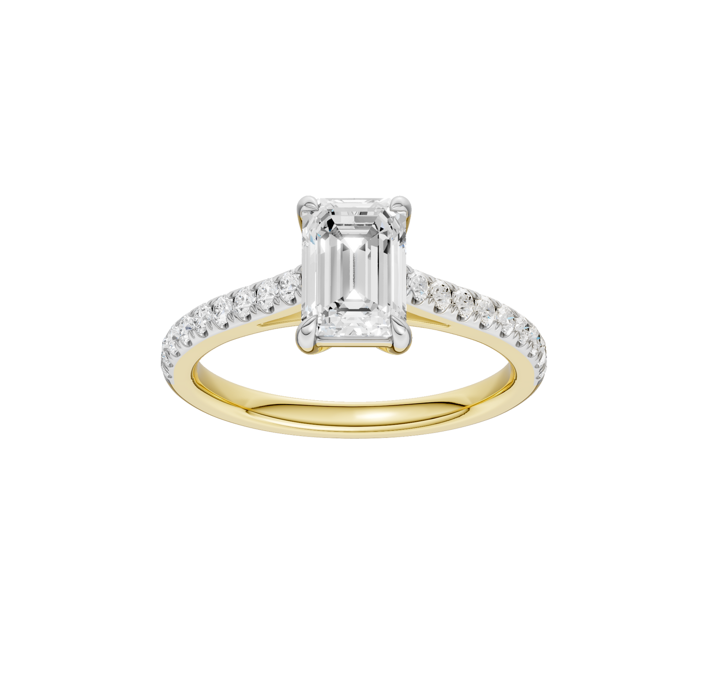 1.75ct Emerald Certified Lab Diamond Ring