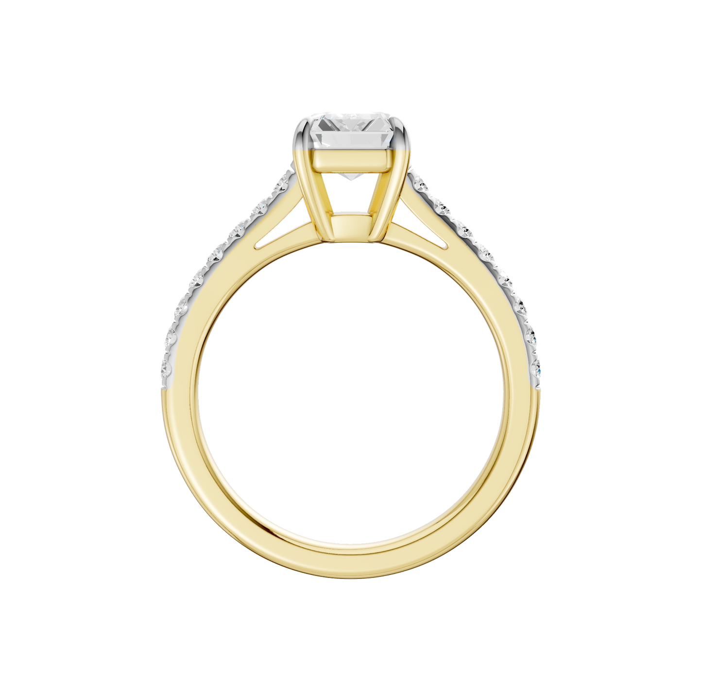 2.25ct Emerald Certified Solitaire Lab Diamond Ring