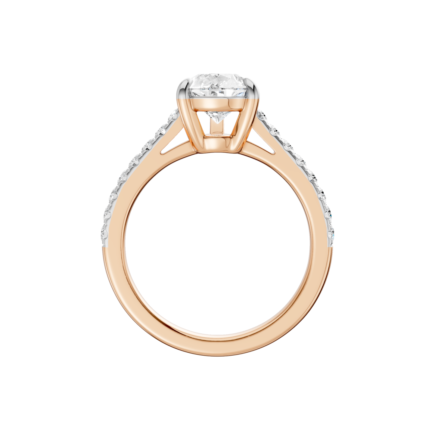 2.25ct Pear Certified Solitaire Lab Diamond Ring
