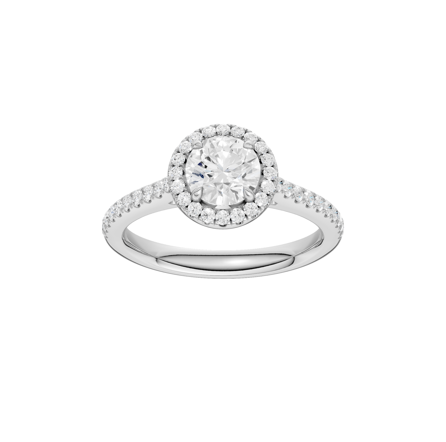 1.25ct Round Certified Lab Diamond Ring