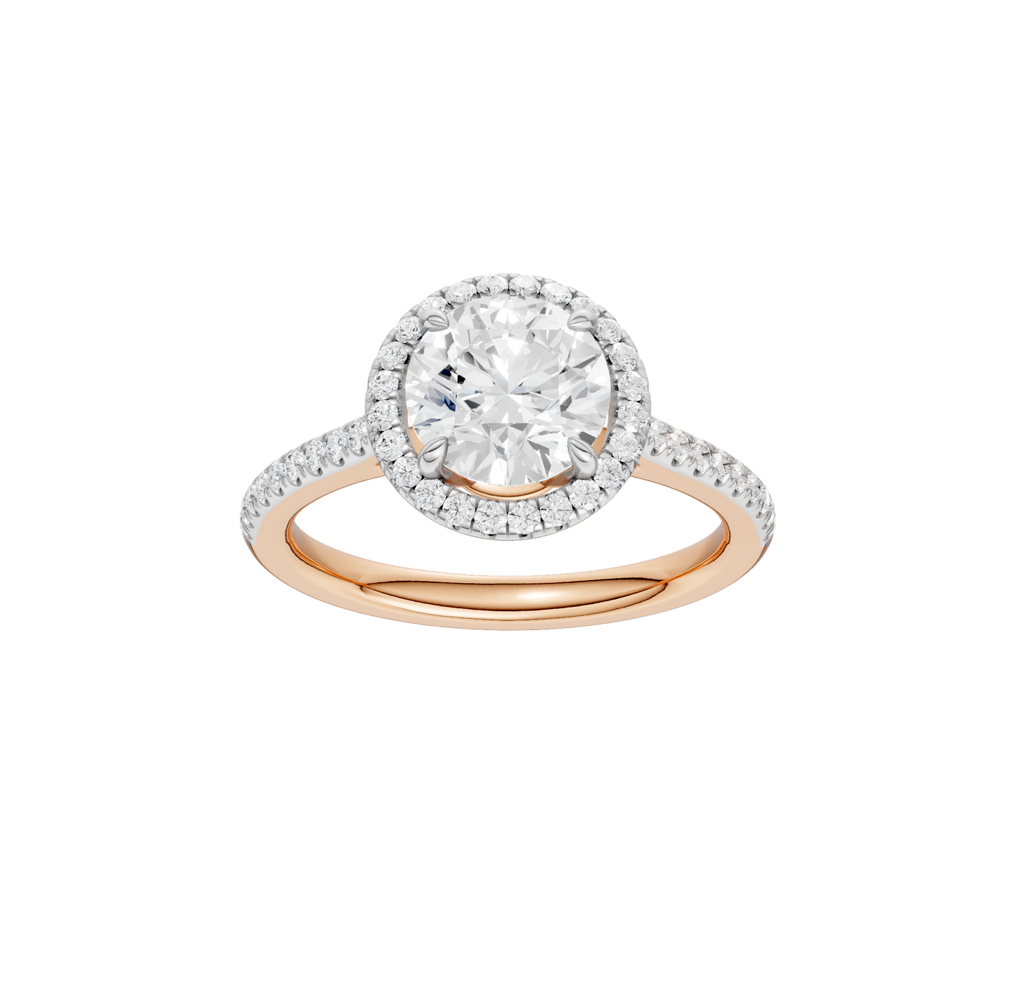 2.25ct Round Certified Lab Diamond Ring