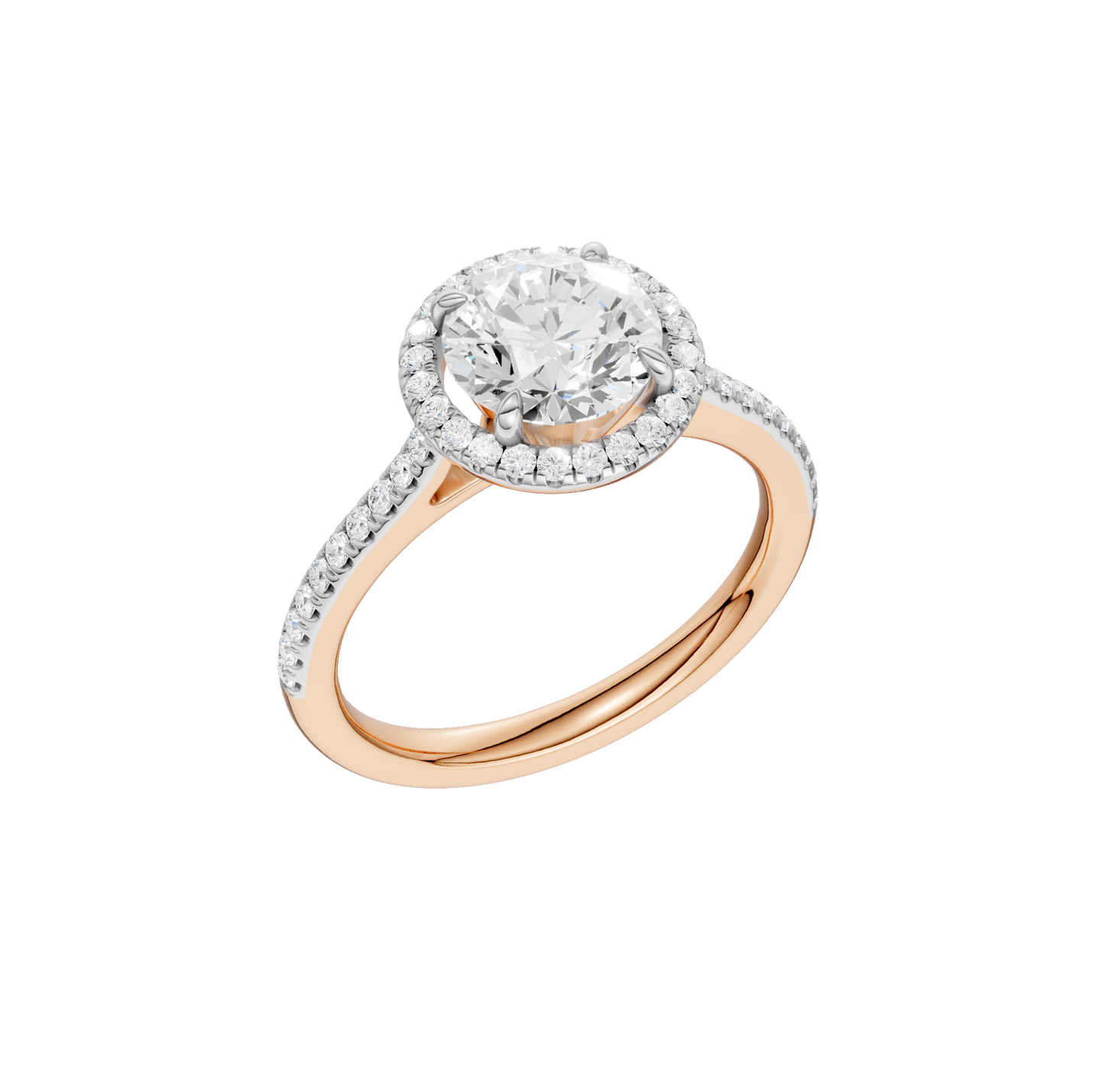2.25ct Round Certified Lab Diamond Ring