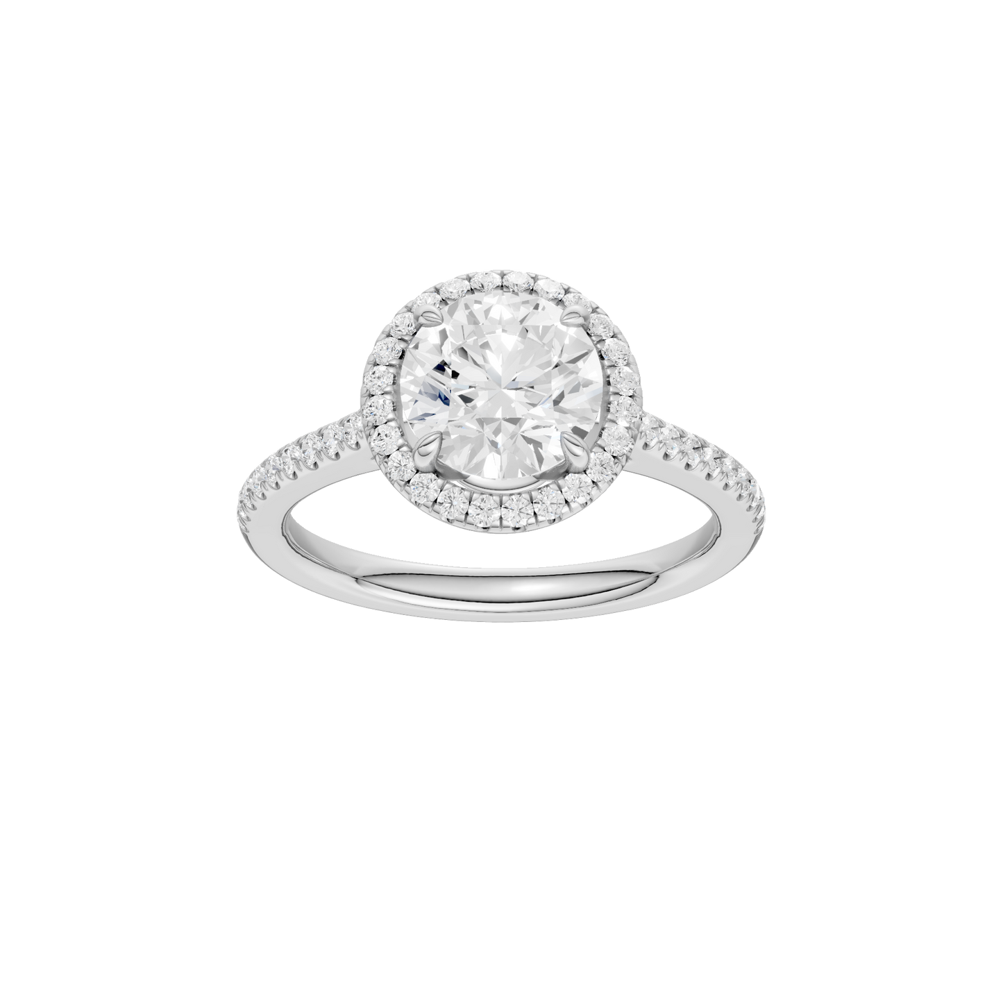 2.25ct Round Certified Lab Diamond Ring