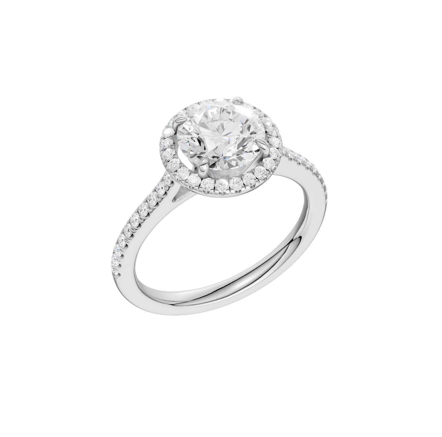 2.25ct Round Certified Lab Diamond Ring