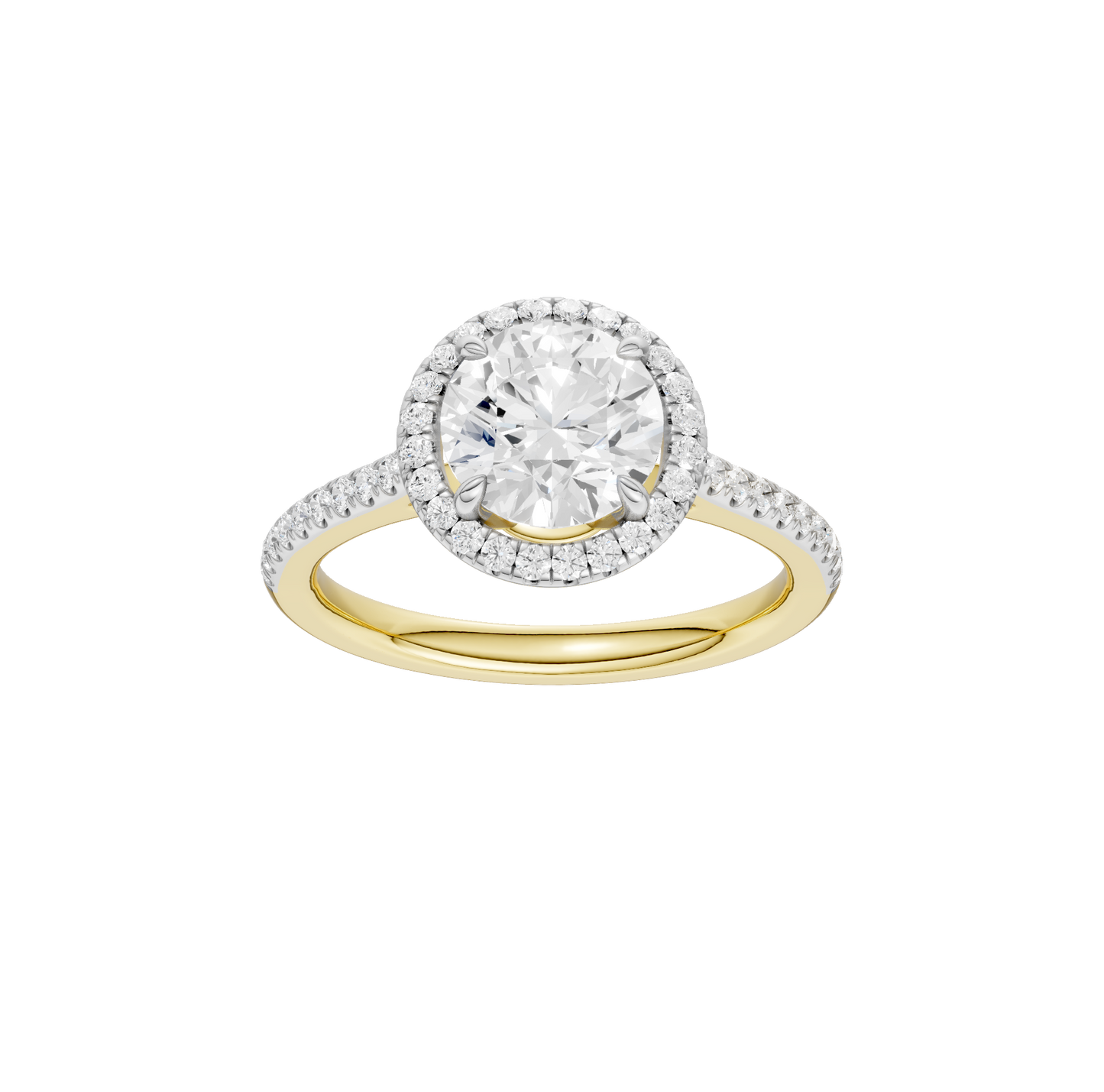 2.25ct Round Certified Lab Diamond Ring