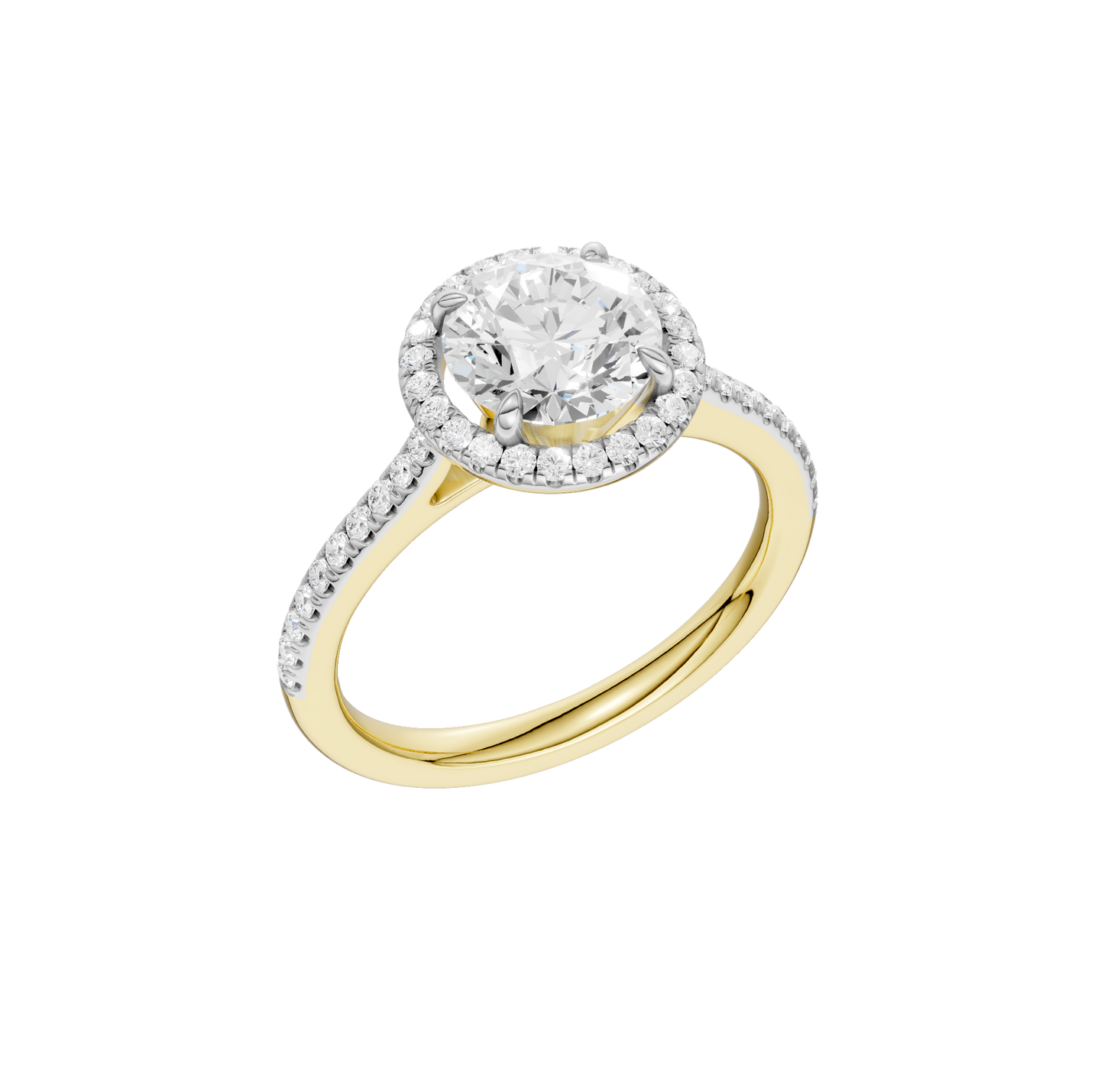 2.25ct Round Certified Lab Diamond Ring