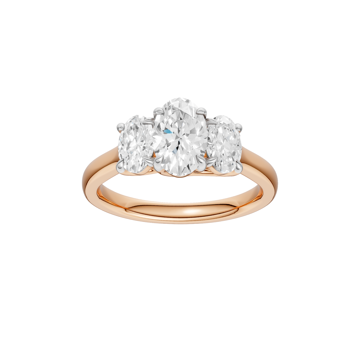 2.00ct Oval Certified Lab Diamond Ring