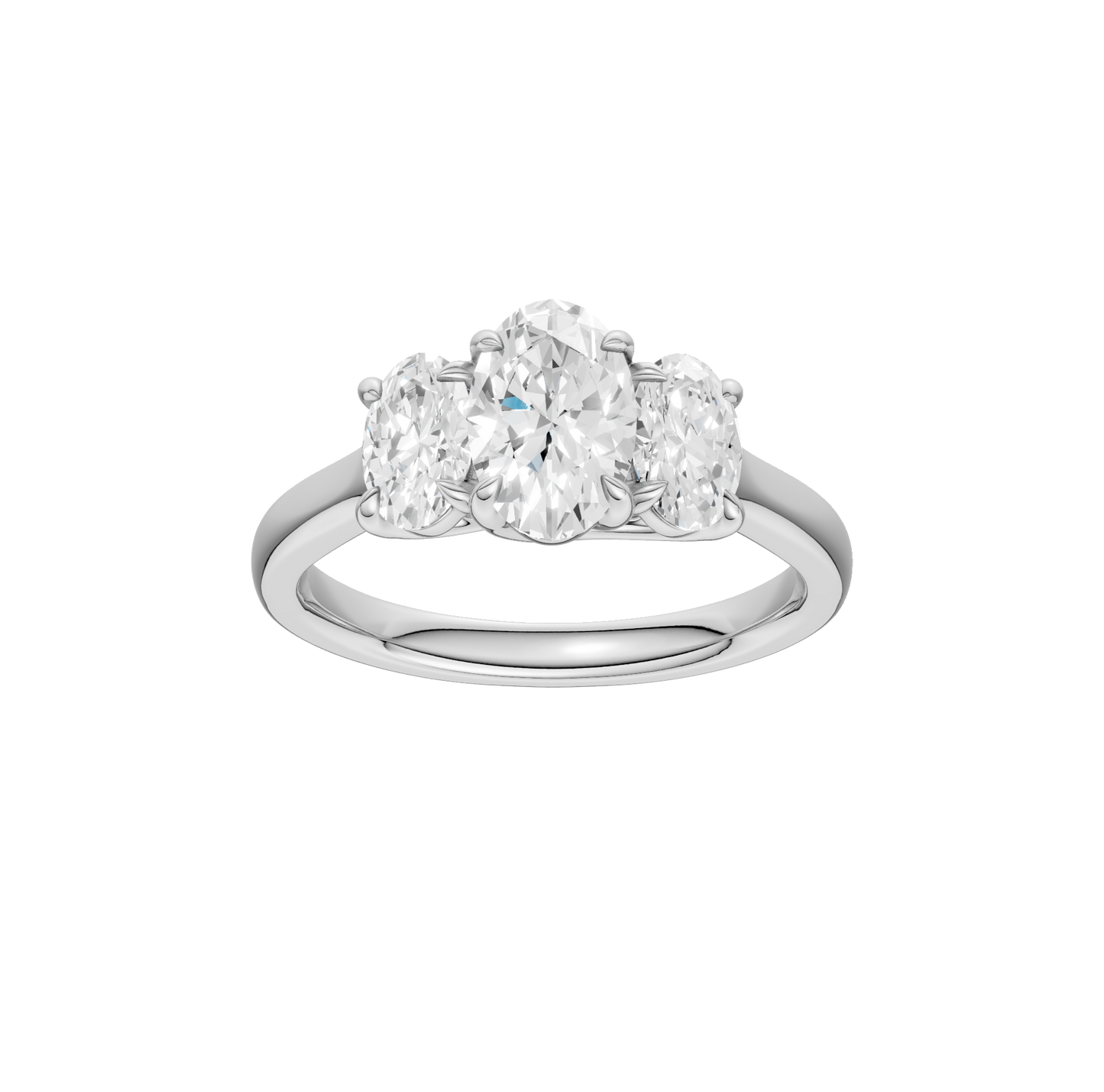 2.00ct Oval Certified Lab Diamond Ring