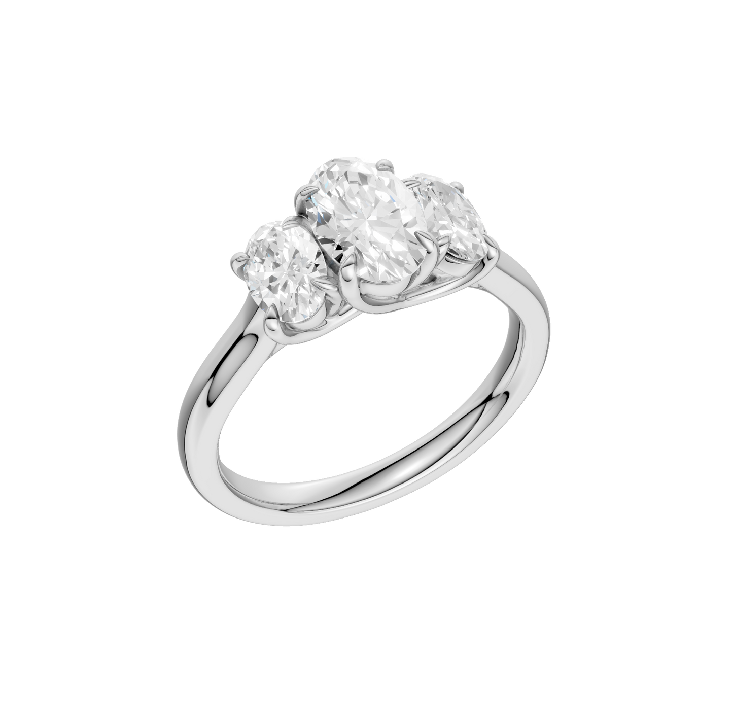 2.00ct Oval Certified Lab Diamond Ring