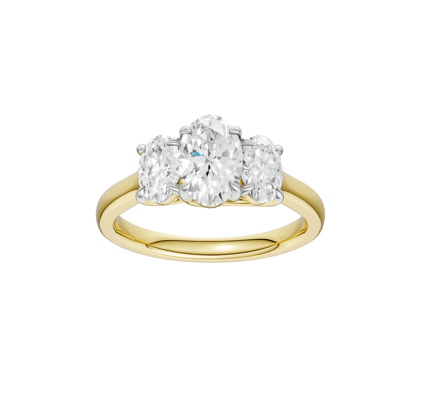 2.00ct Oval Certified Lab Diamond Ring