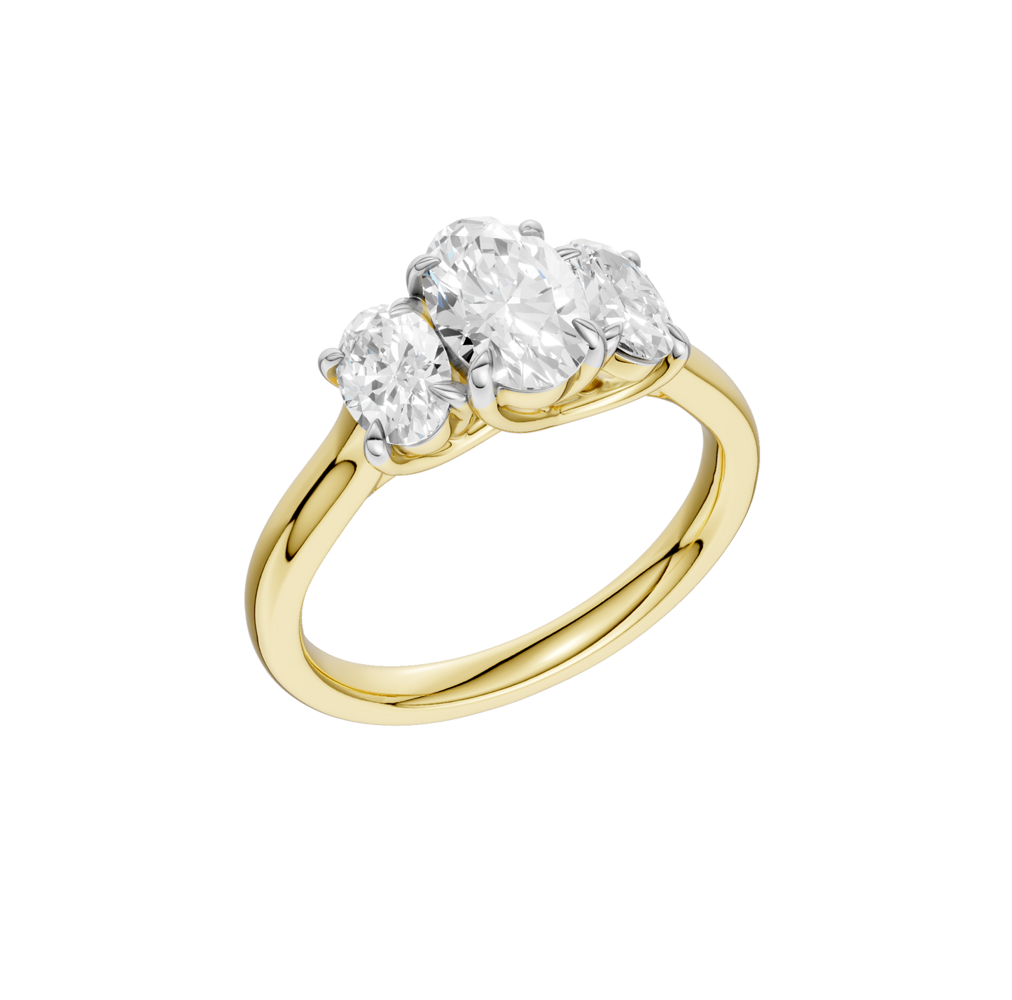 2.00ct Oval Certified Lab Diamond Ring