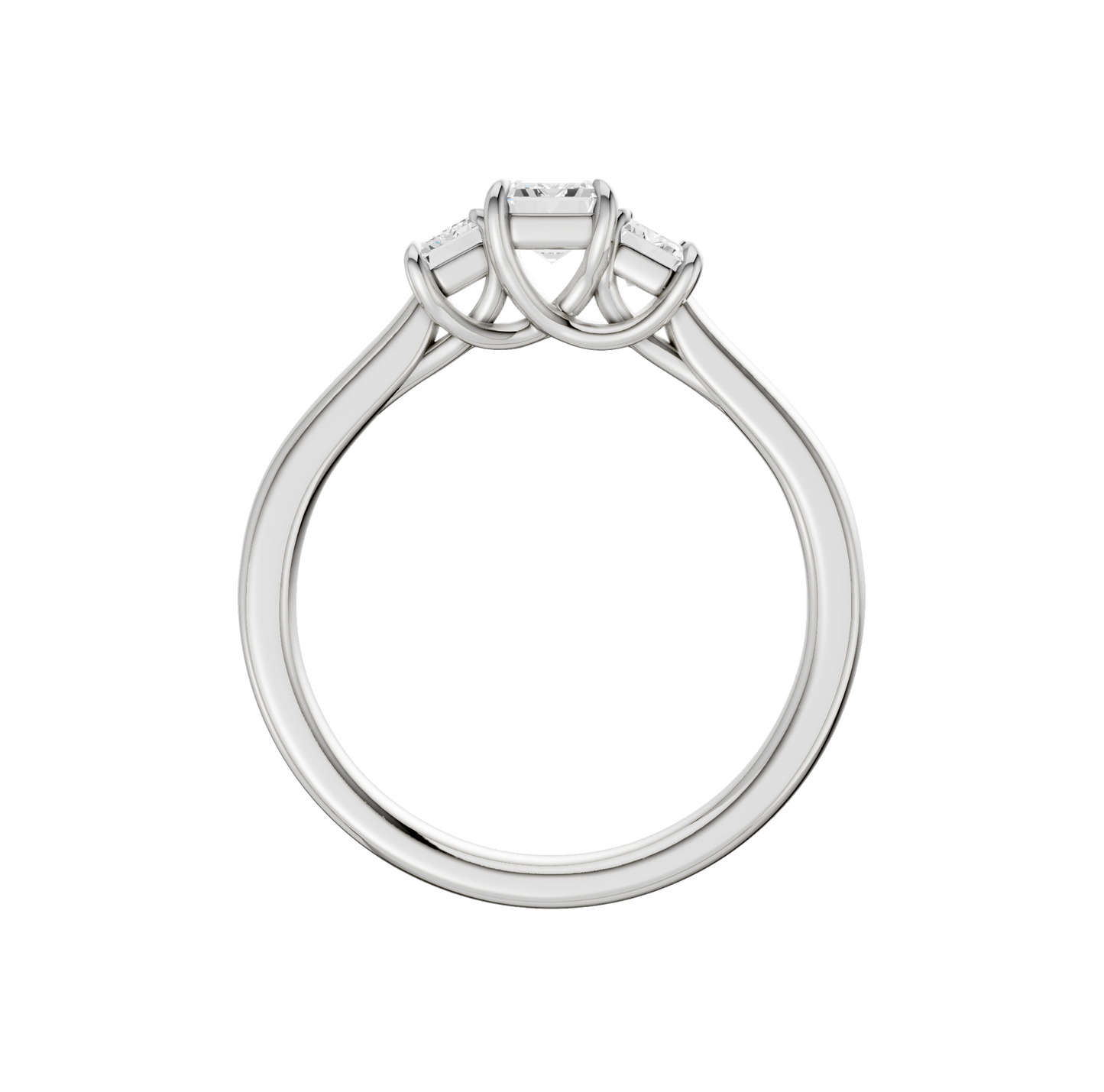 1.00ct Emerald Certified Solitaire Lab Diamond Ring