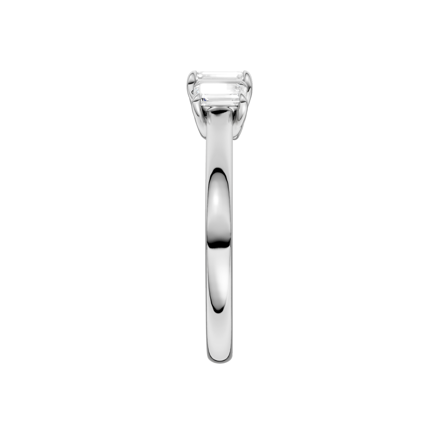 1.00ct Emerald Certified Solitaire Lab Diamond Ring