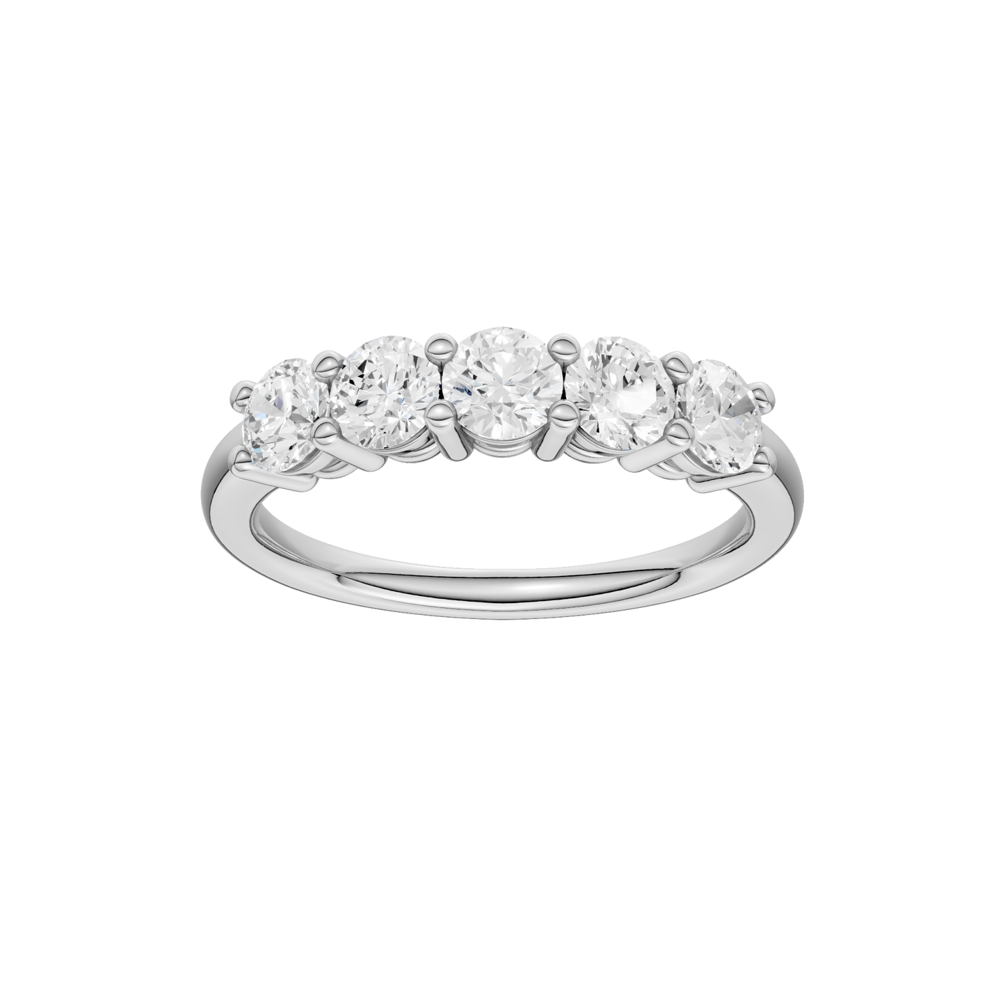 1.00ct Round Certified Lab Diamond Ring
