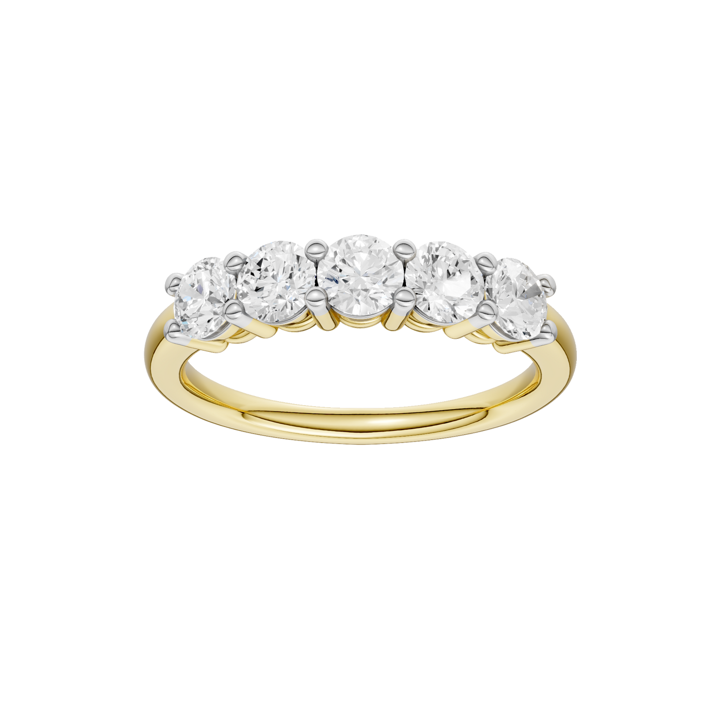 1.00ct Round Certified Lab Diamond Ring