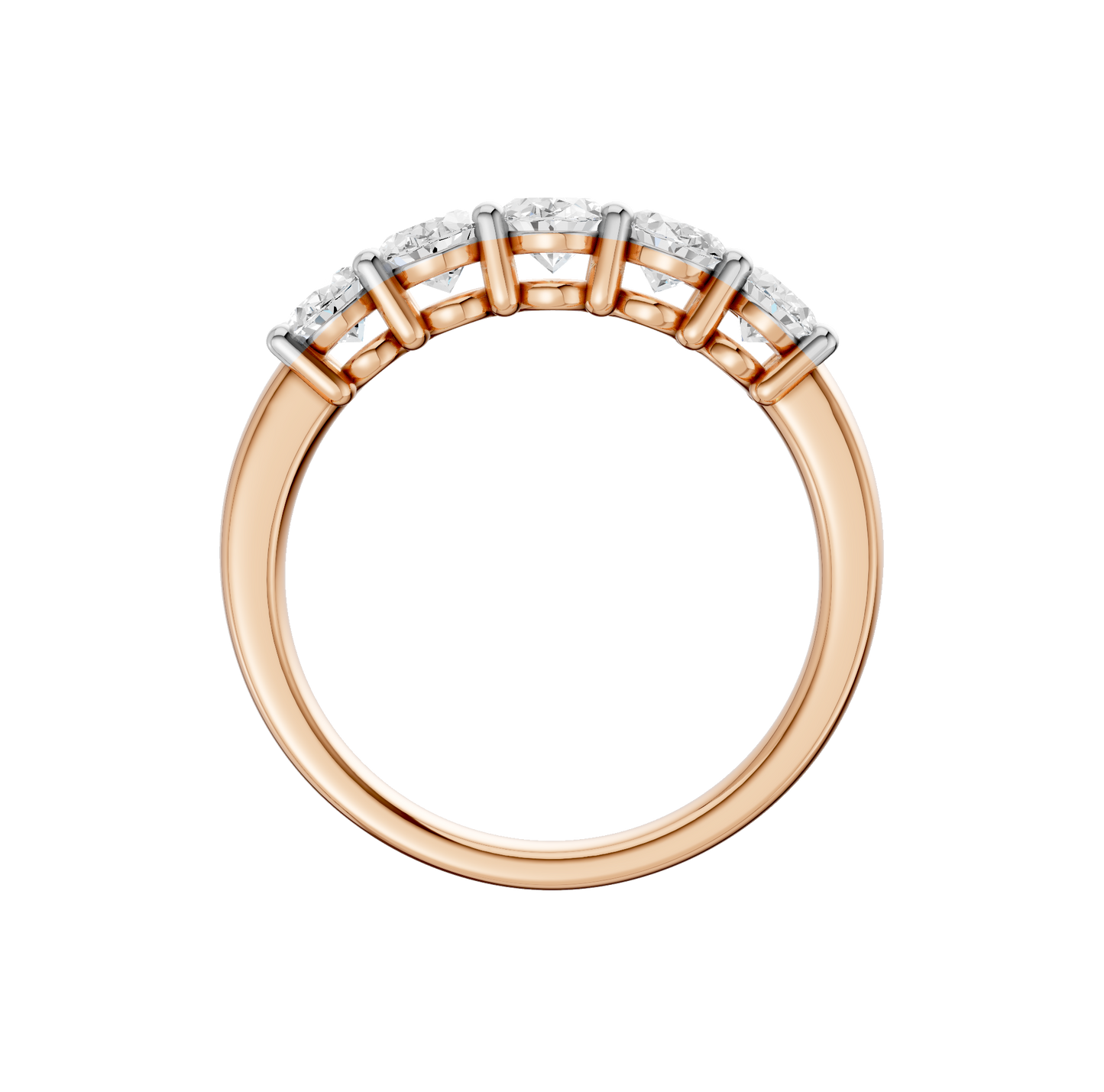 1.50ct Oval Certified Lab Diamond Band