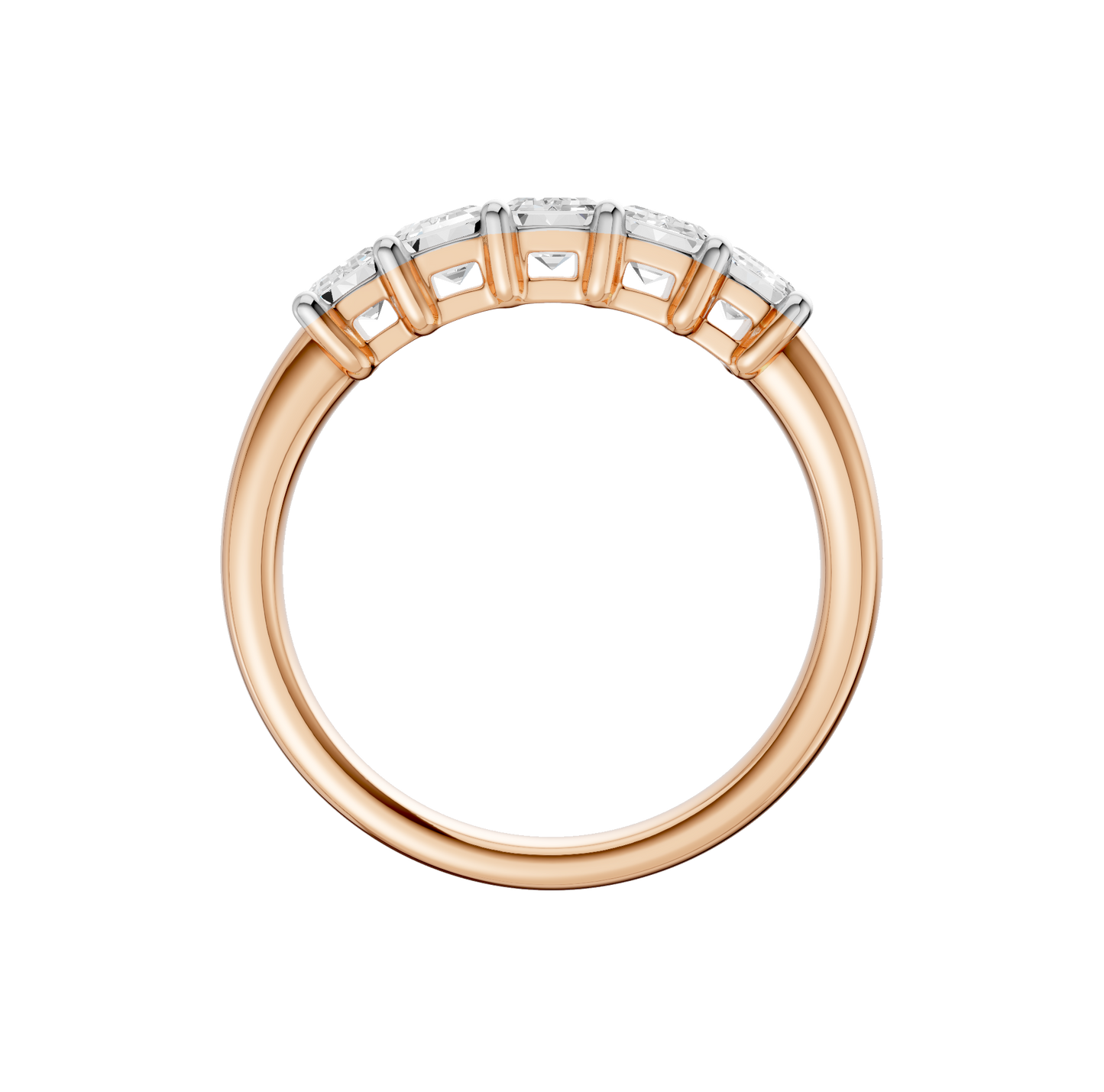 1.50ct Emerald Certified Lab Diamond Band