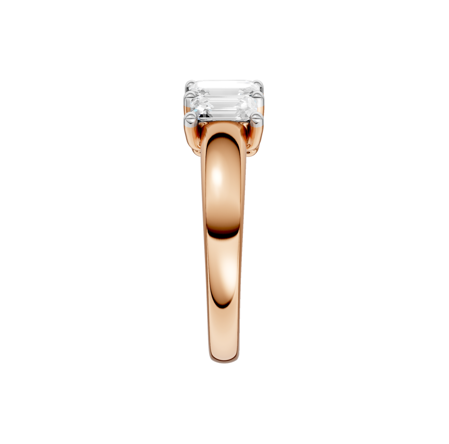 1.50ct Emerald Certified Lab Diamond Band
